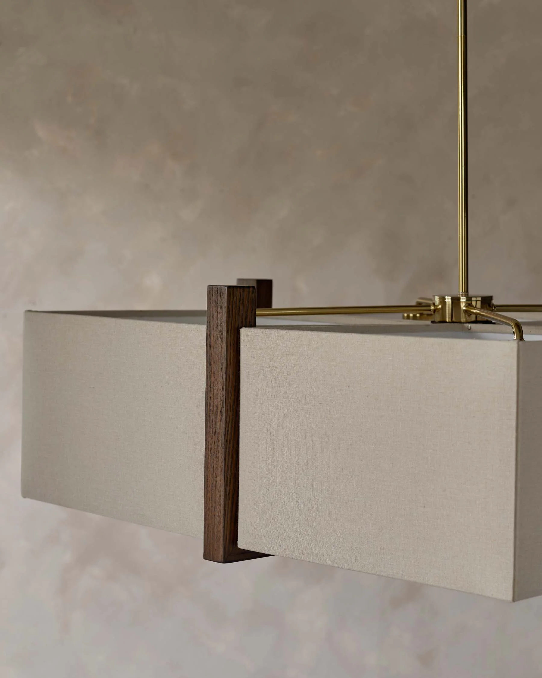 Addison natural linen 4 light adjustable pendant - Image 6