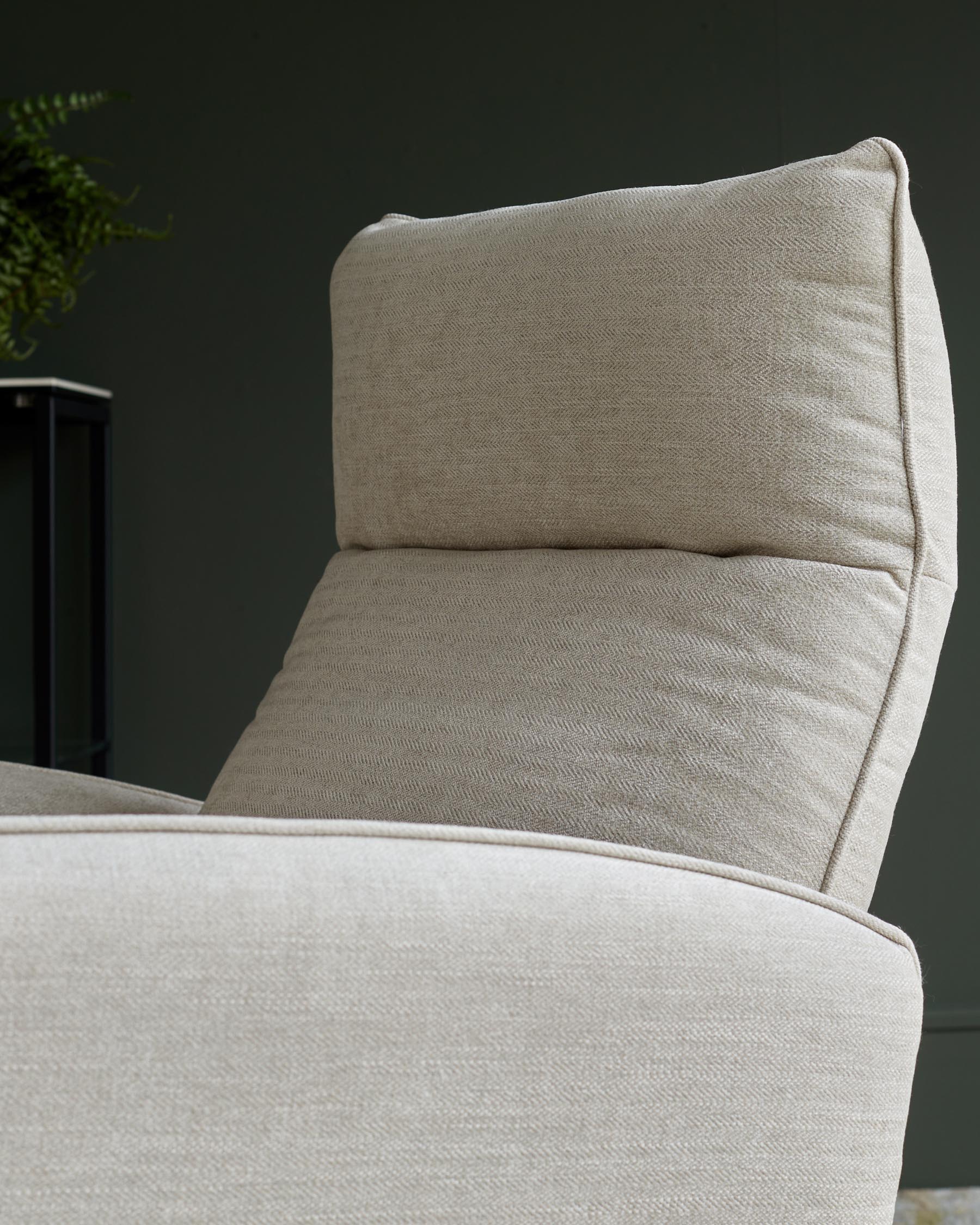 Aiden ivory fabric massage recliner accent chair - Image 10