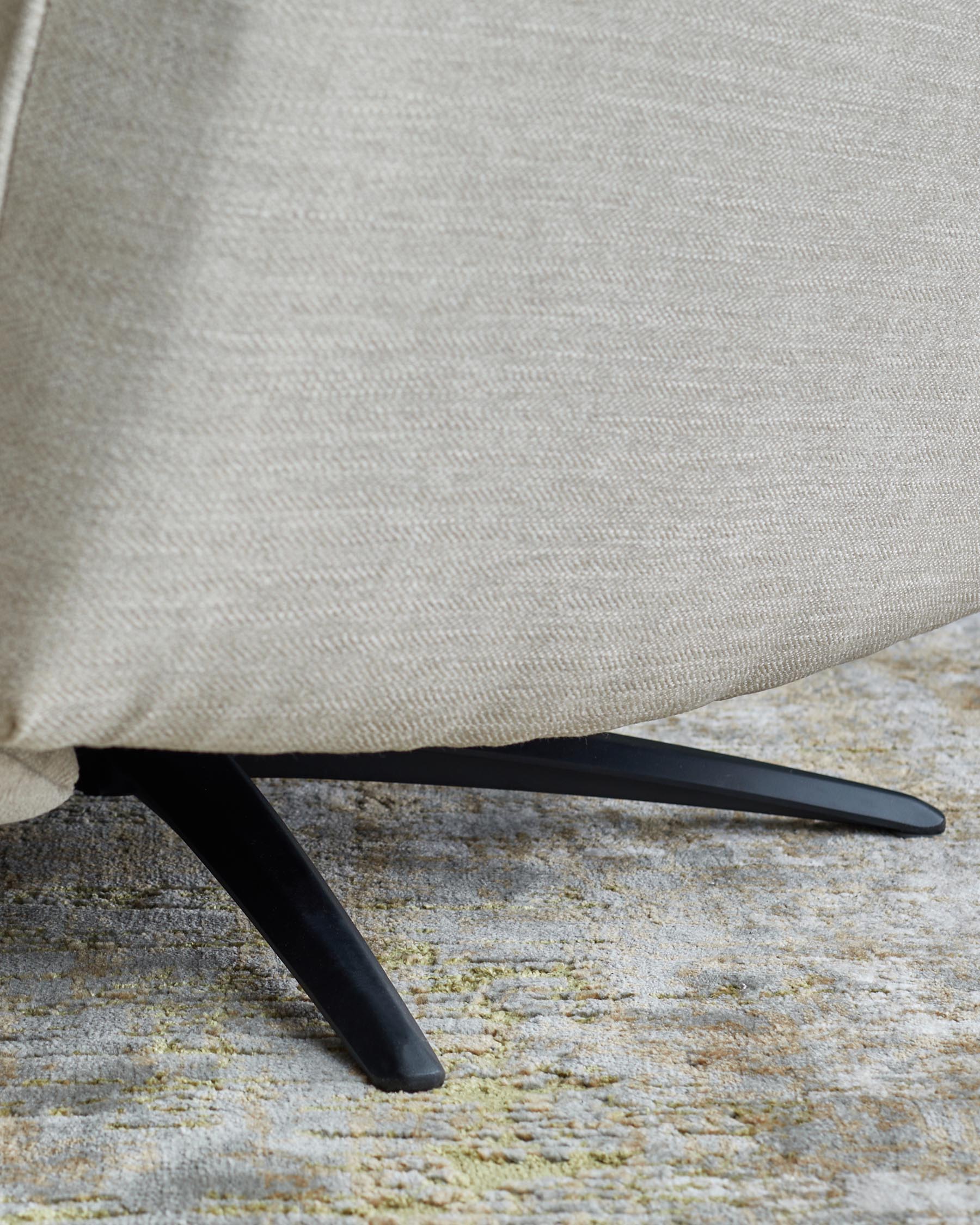Aiden ivory fabric massage recliner accent chair - Image 5
