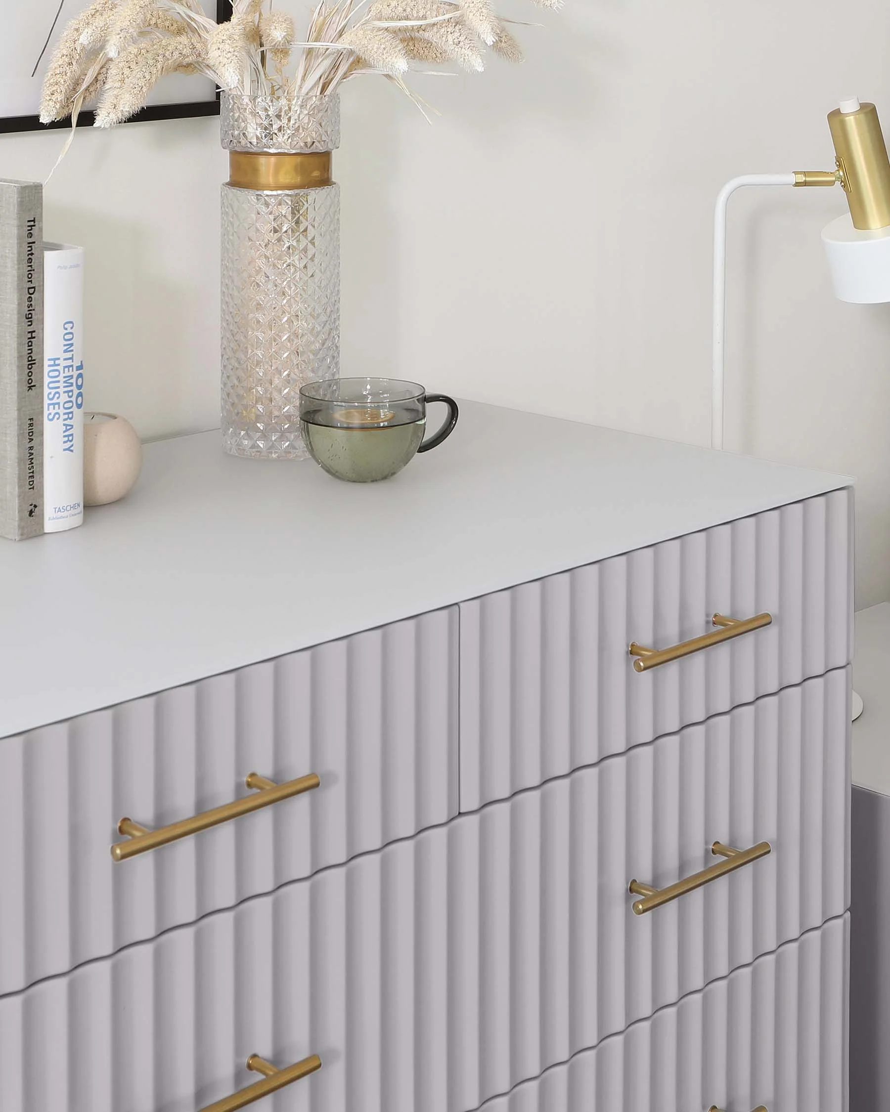 Albury light grey chest of drawers - Image 4