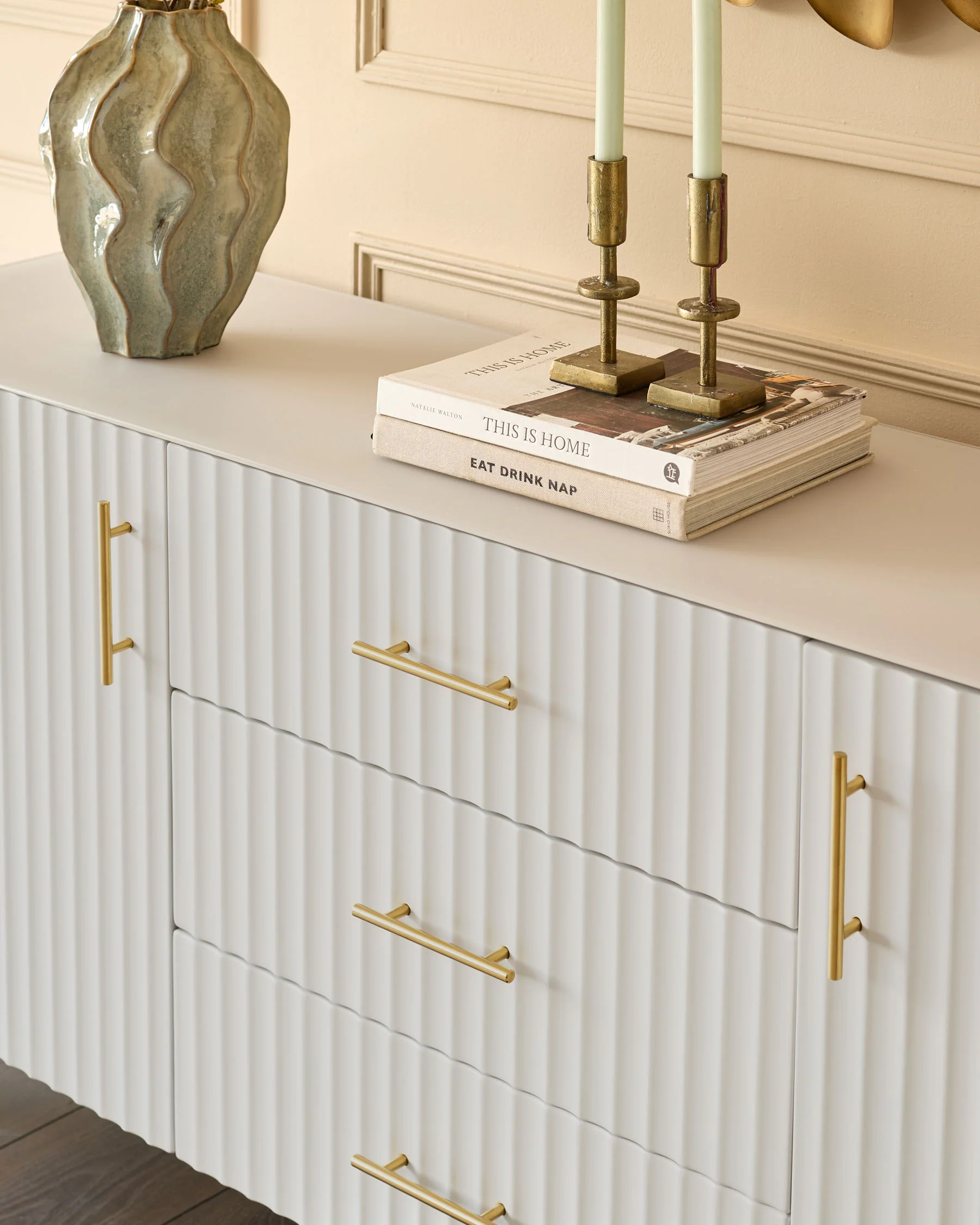 Albury light grey sideboard - Image 5