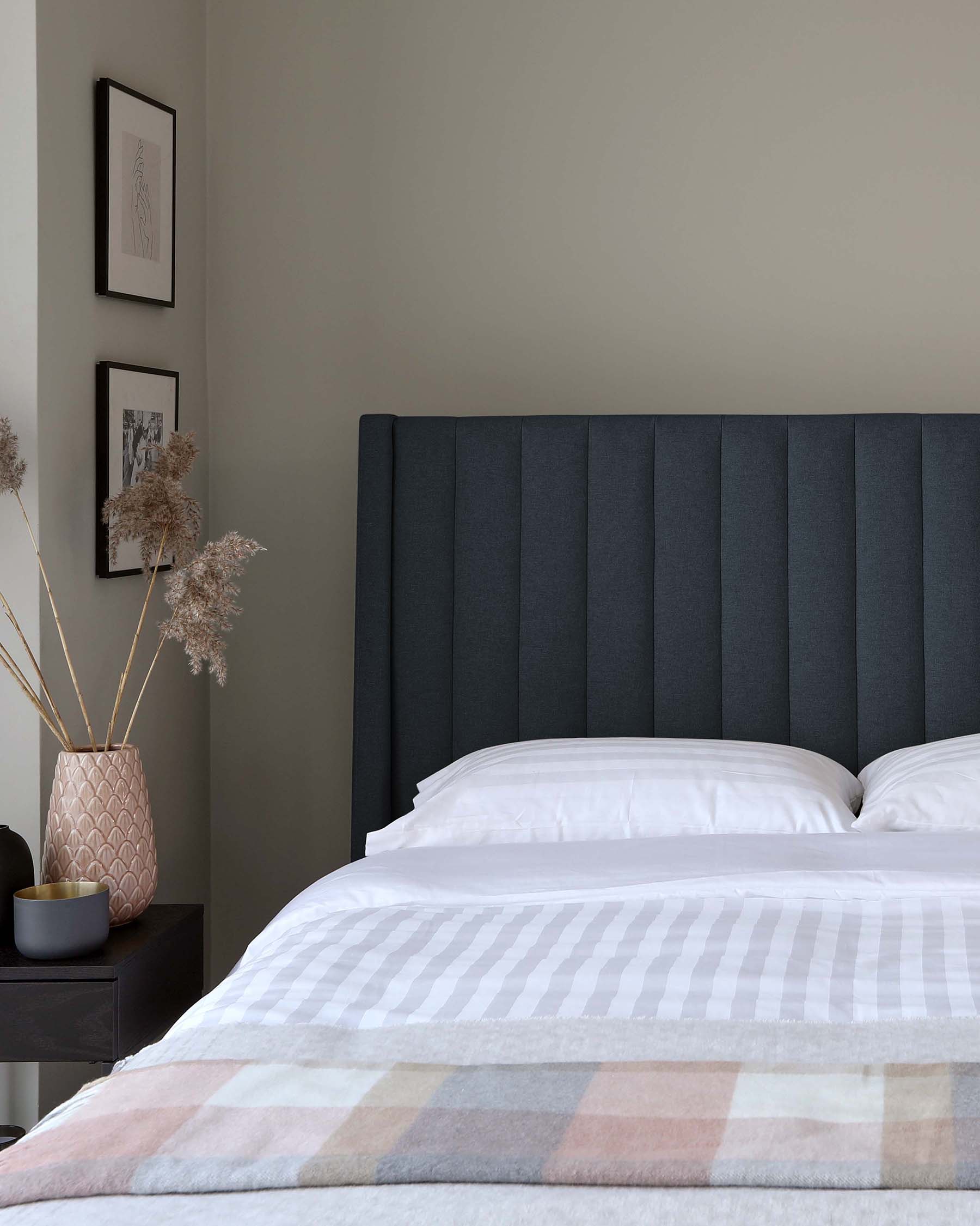 Amalfi Navy Fabric Double Ottoman Storage Bed - Image 4