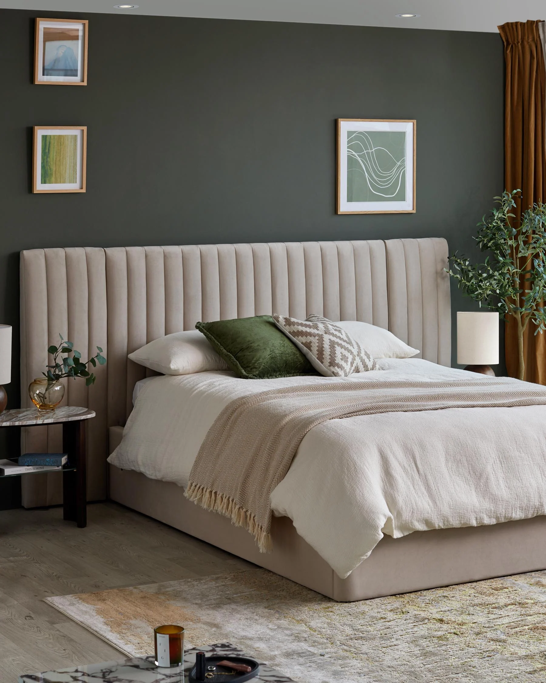 Amalfi Luxe Champagne Velvet King Size Ottoman Storage Bed - Image 6