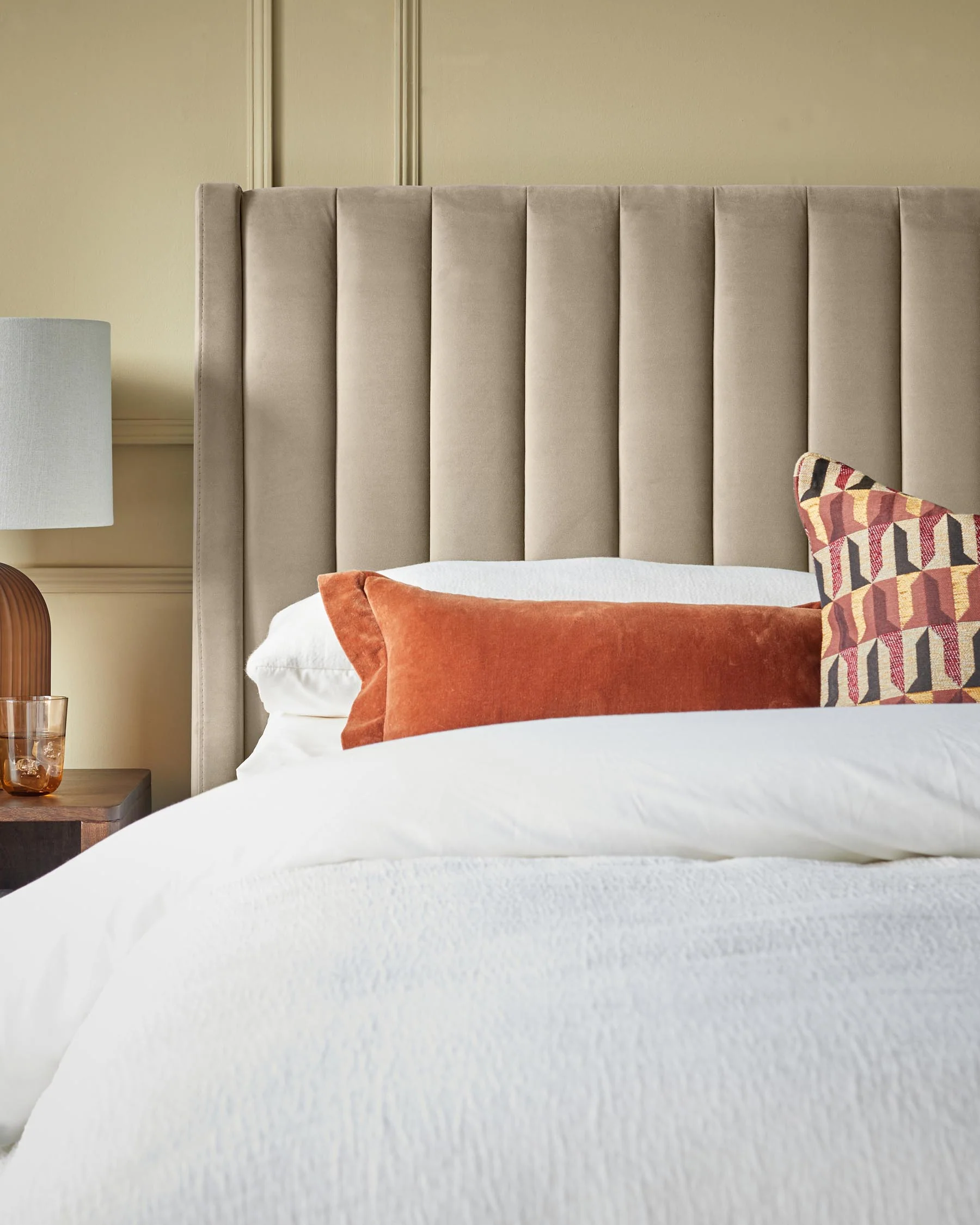 Amalfi Champagne Velvet Double Ottoman Storage Bed - Image 4