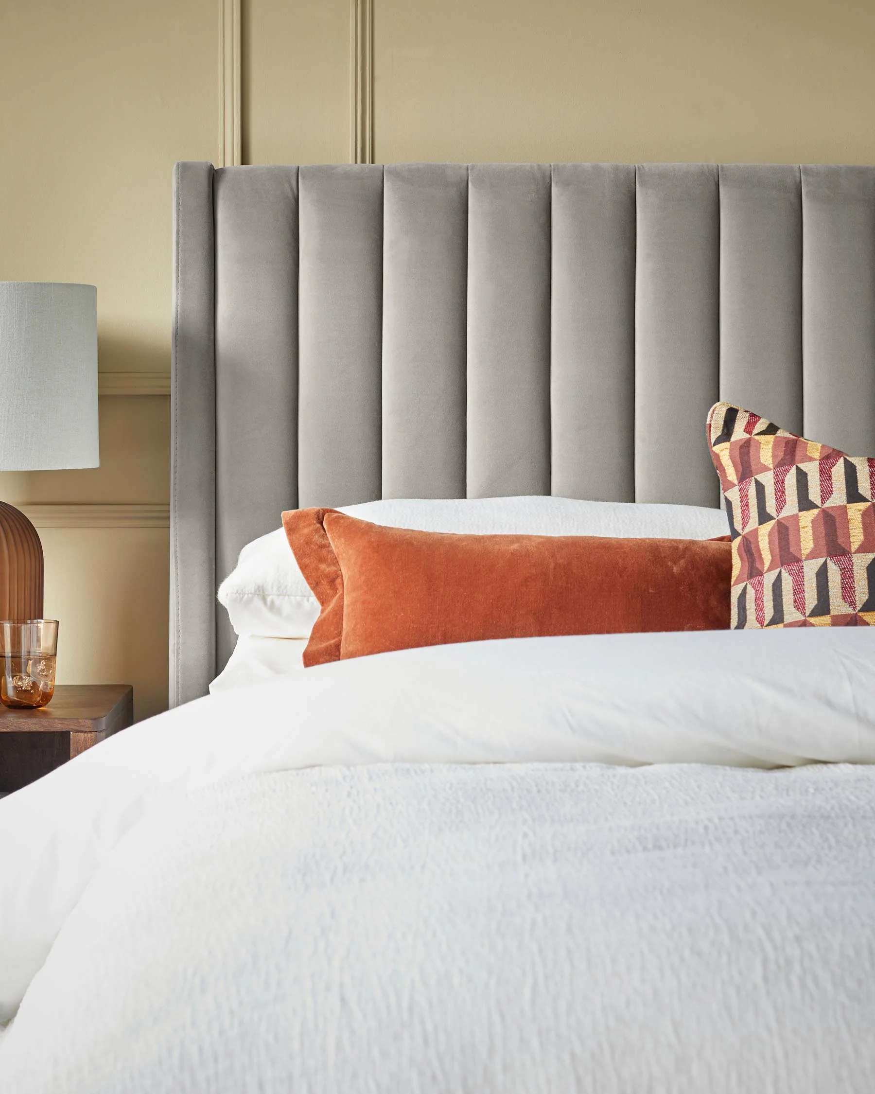 Amalfi Light Grey Velvet Super King Size Ottoman Storage Bed - Image 4