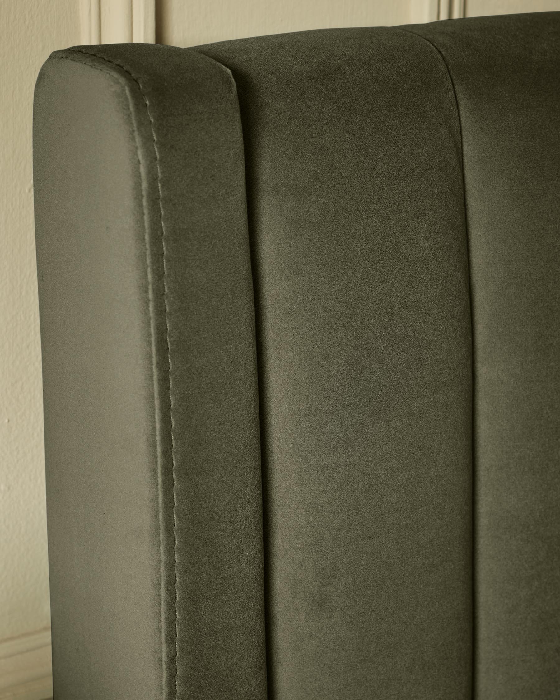 Amalfi olive green velvet double ottoman storage bed - Image 5