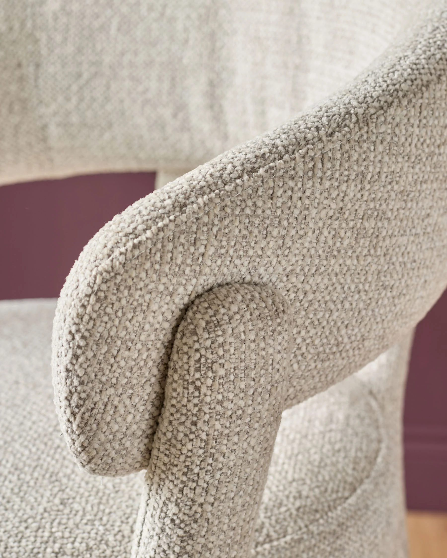 Anya natural chenille brushed bronze bar stool - Image 6
