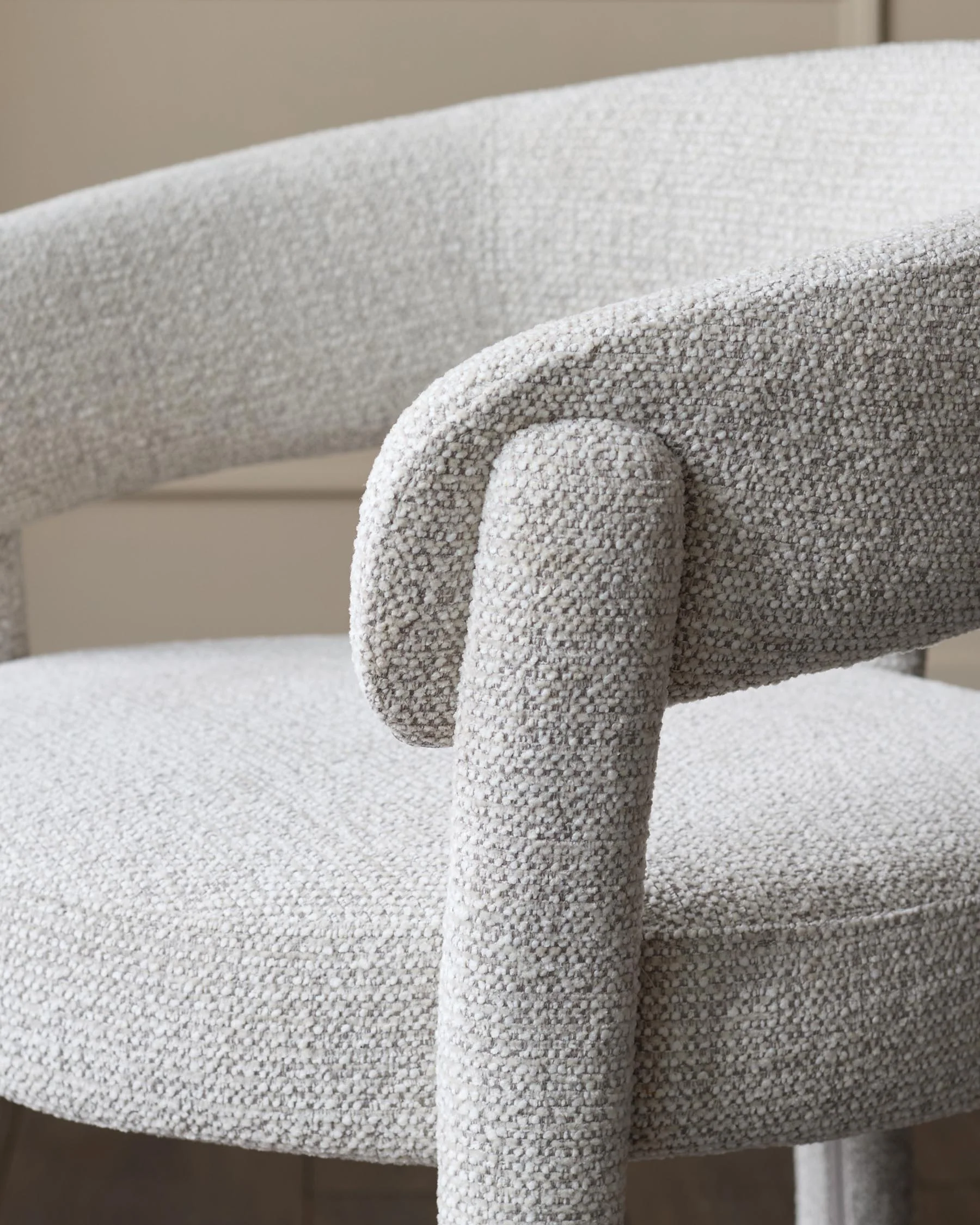 Anya natural fabric dining chair - Image 8
