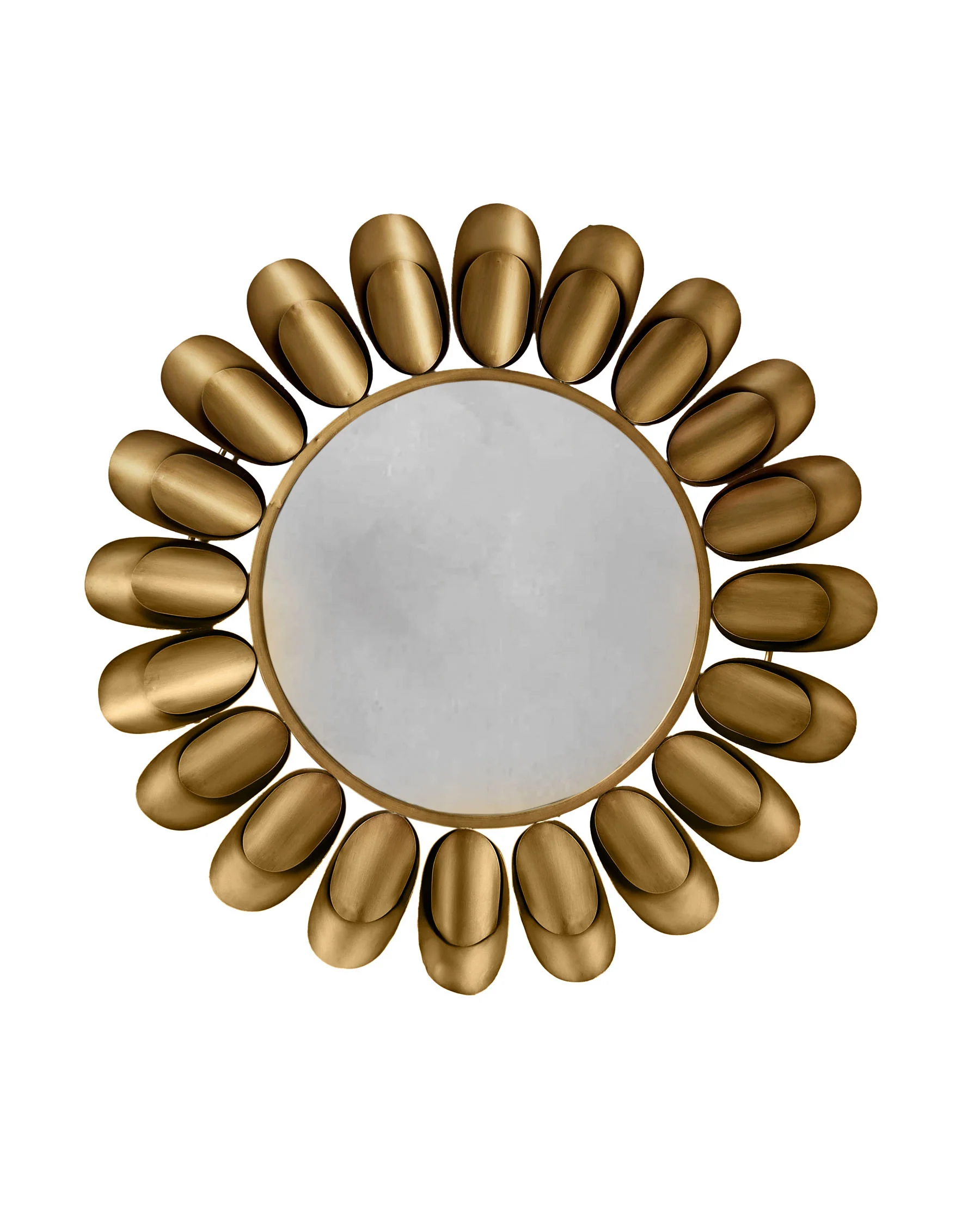 Arani gold round wall mirror - Image 4