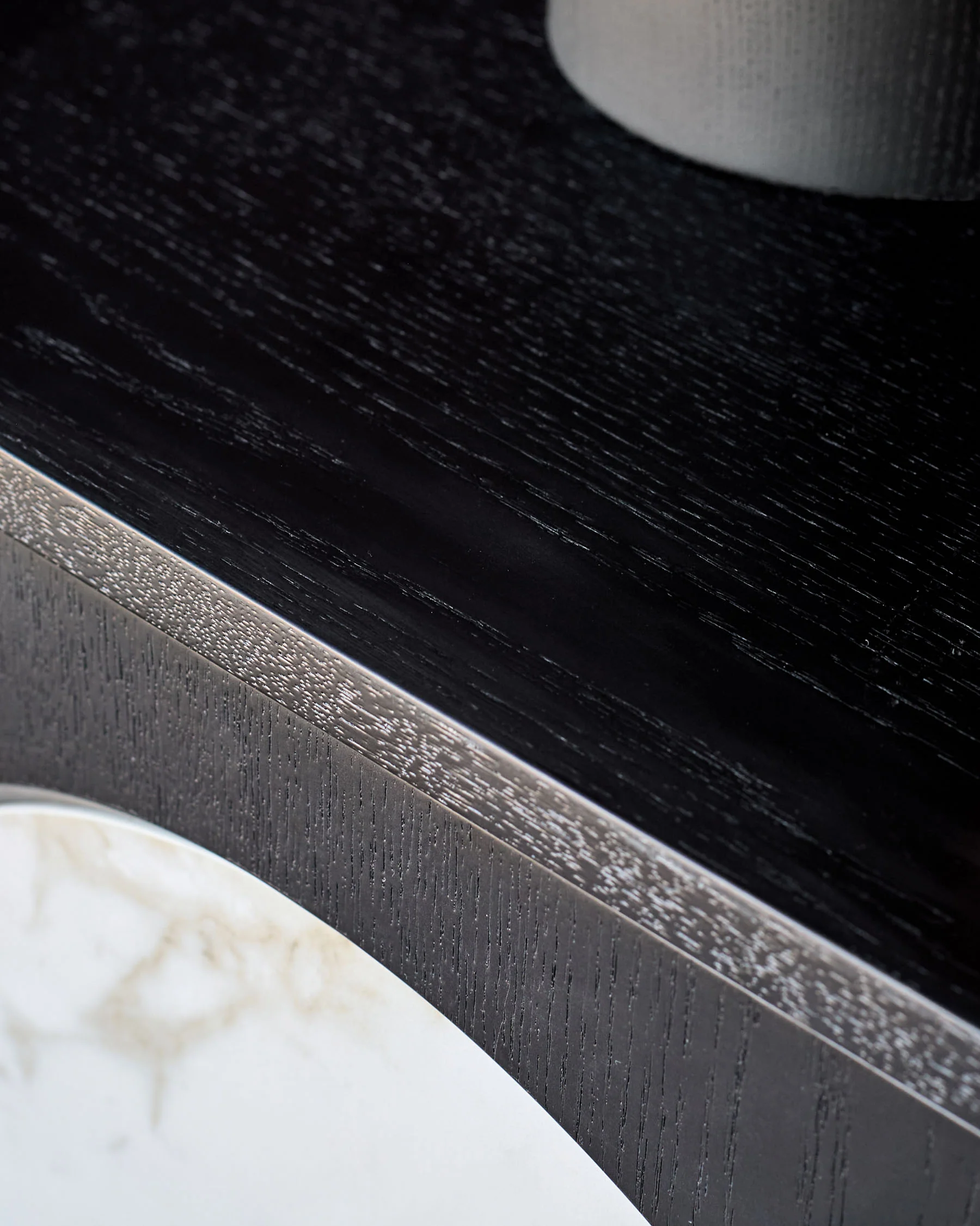 Archie natural ceramic bedside table - Image 4