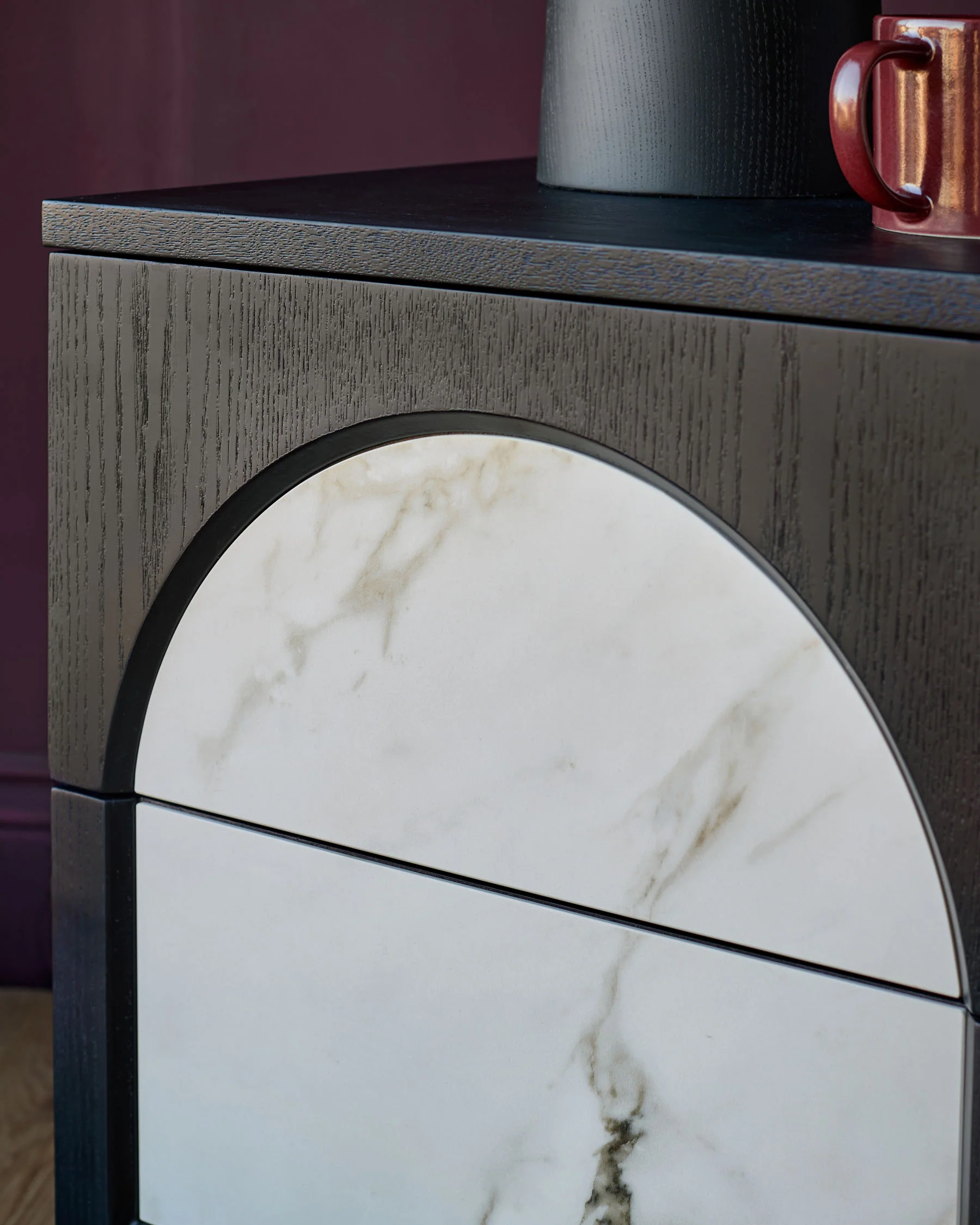 Archie natural ceramic bedside table - Image 6