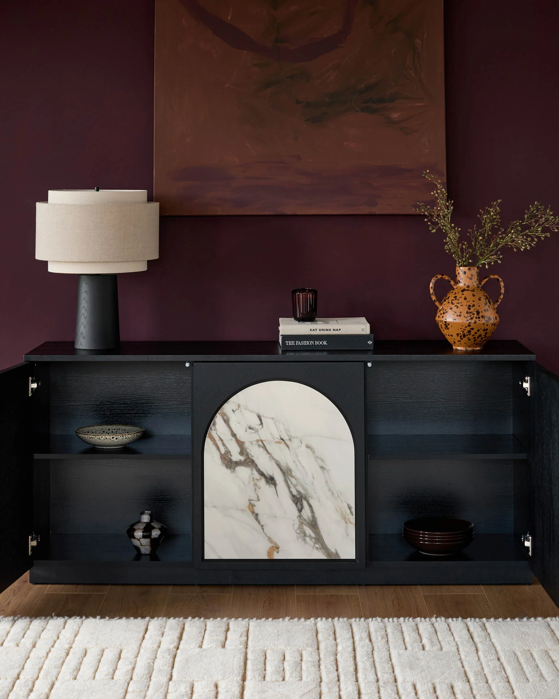 Archie natural ceramic large sideboard - Image 3