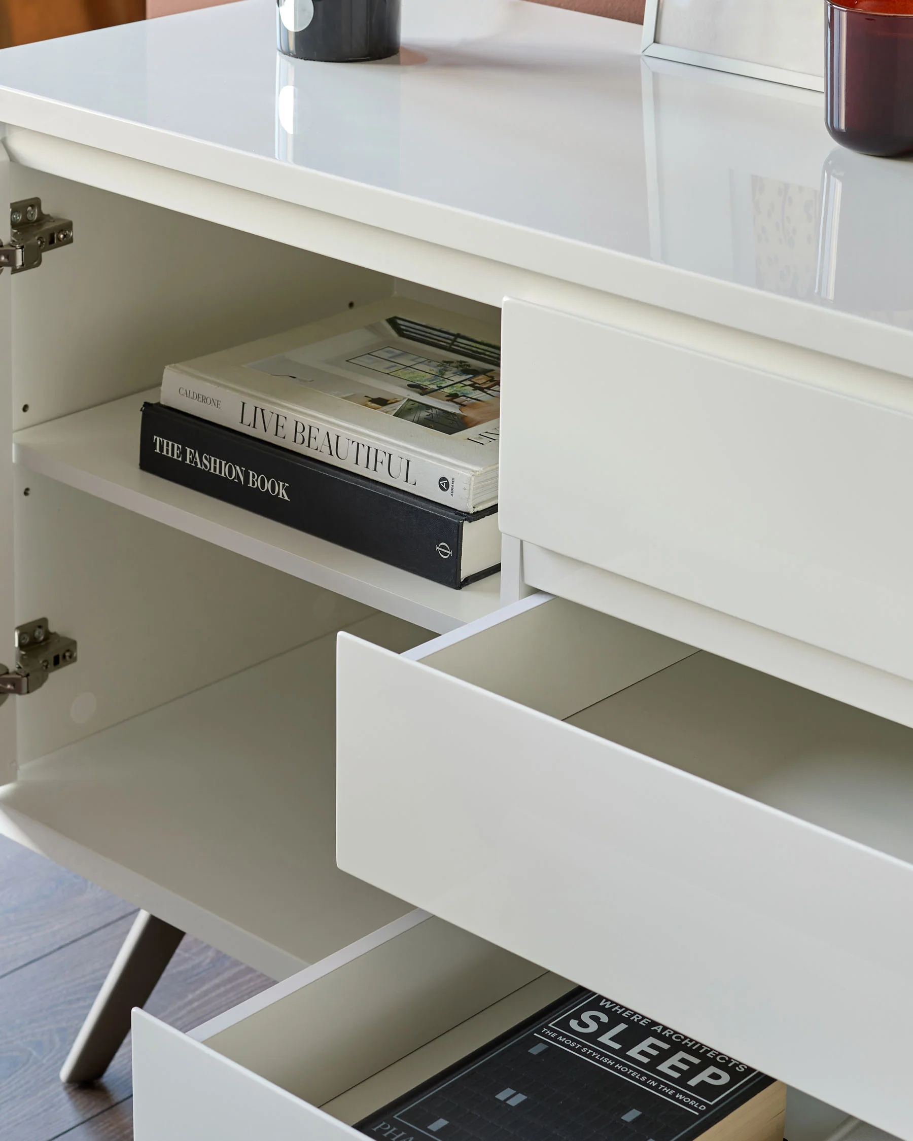 Assi Compact White Gloss Sideboard - Image 8
