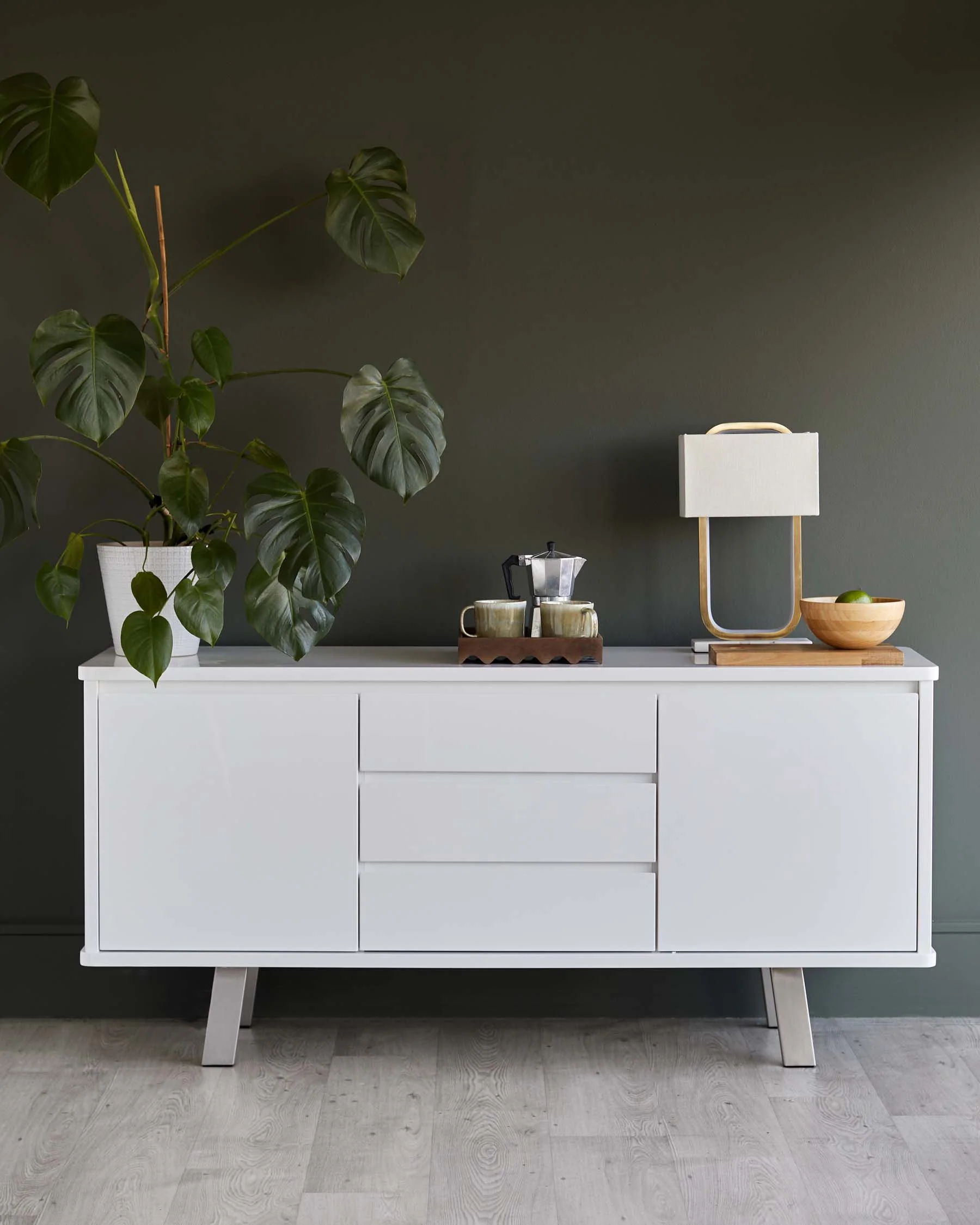 Assi White Gloss Sideboard - Image 4