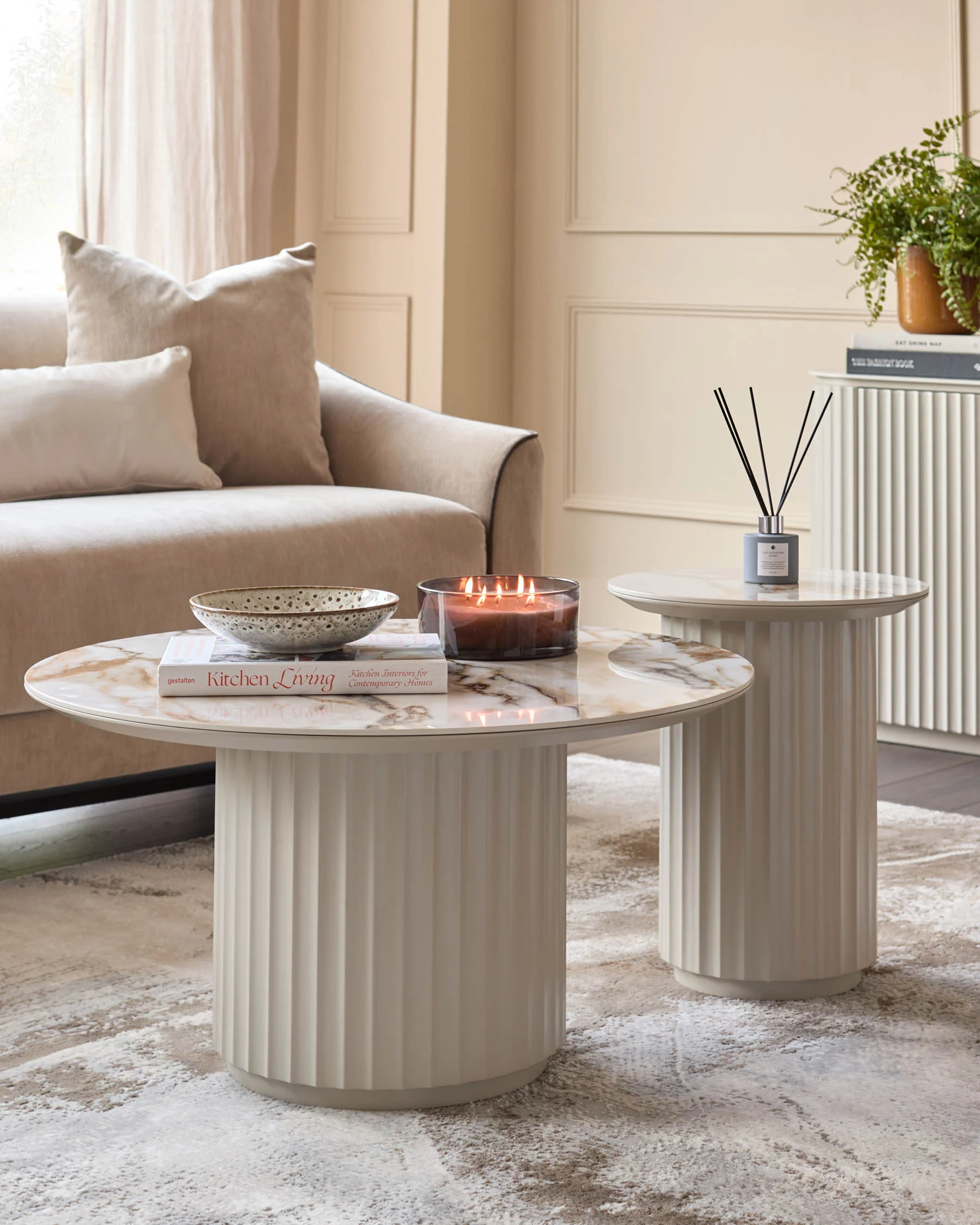 Austin natural ceramic coffee table - Image 7