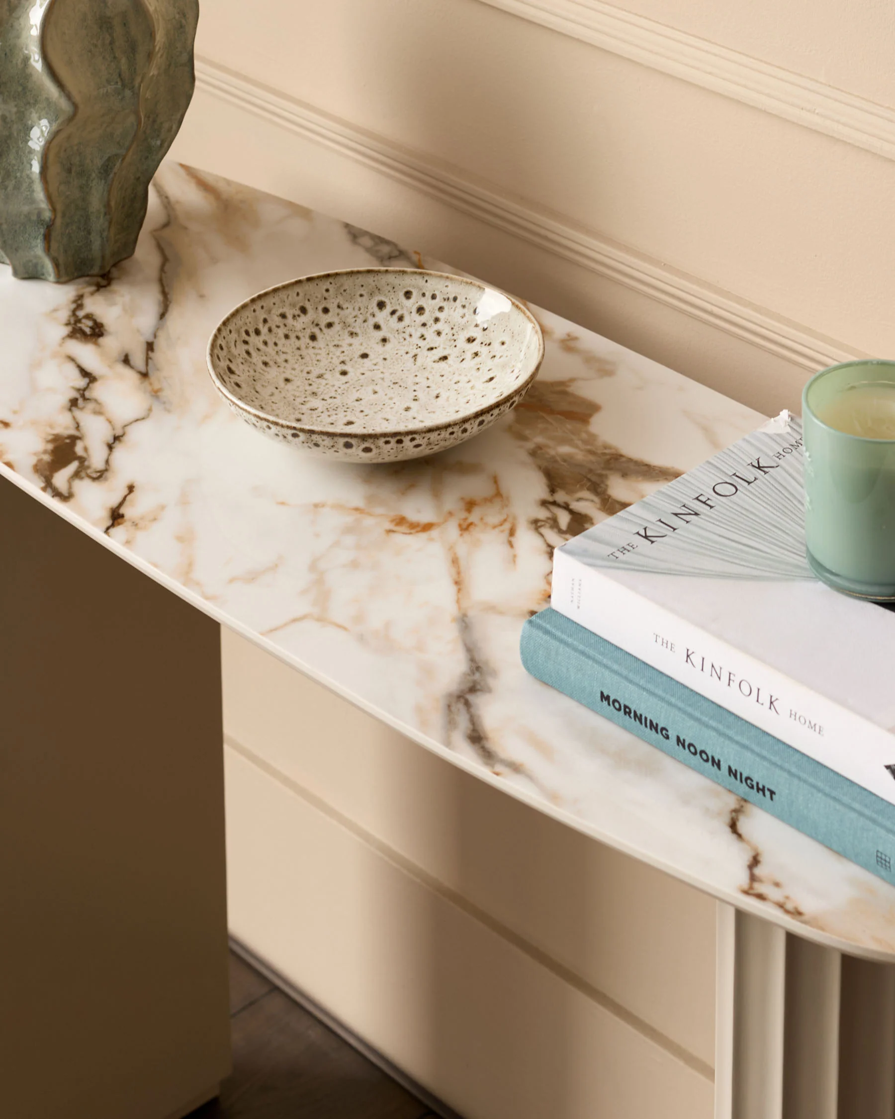 Austin natural ceramic console table - Image 3