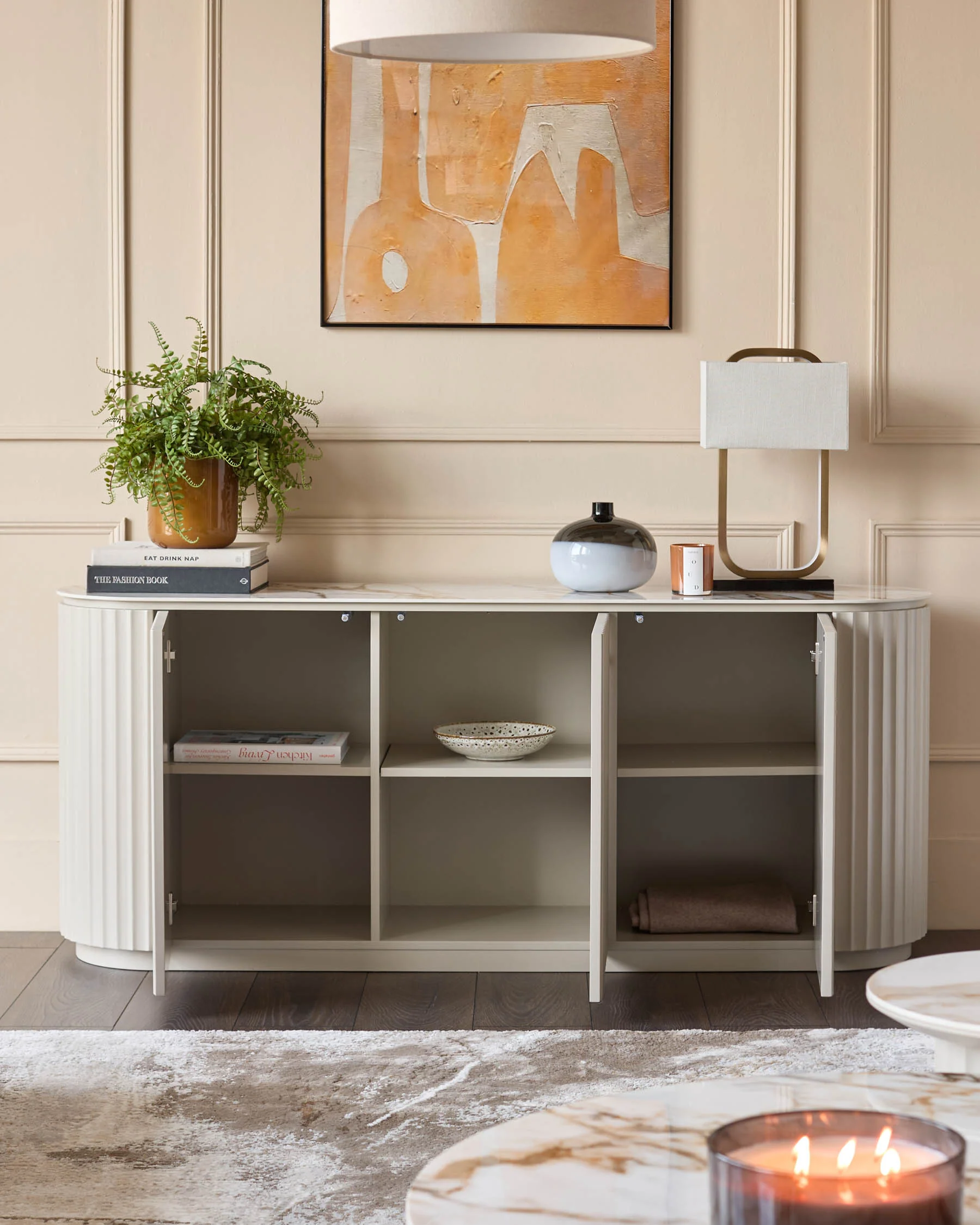 Austin natural ceramic sideboard - Image 3