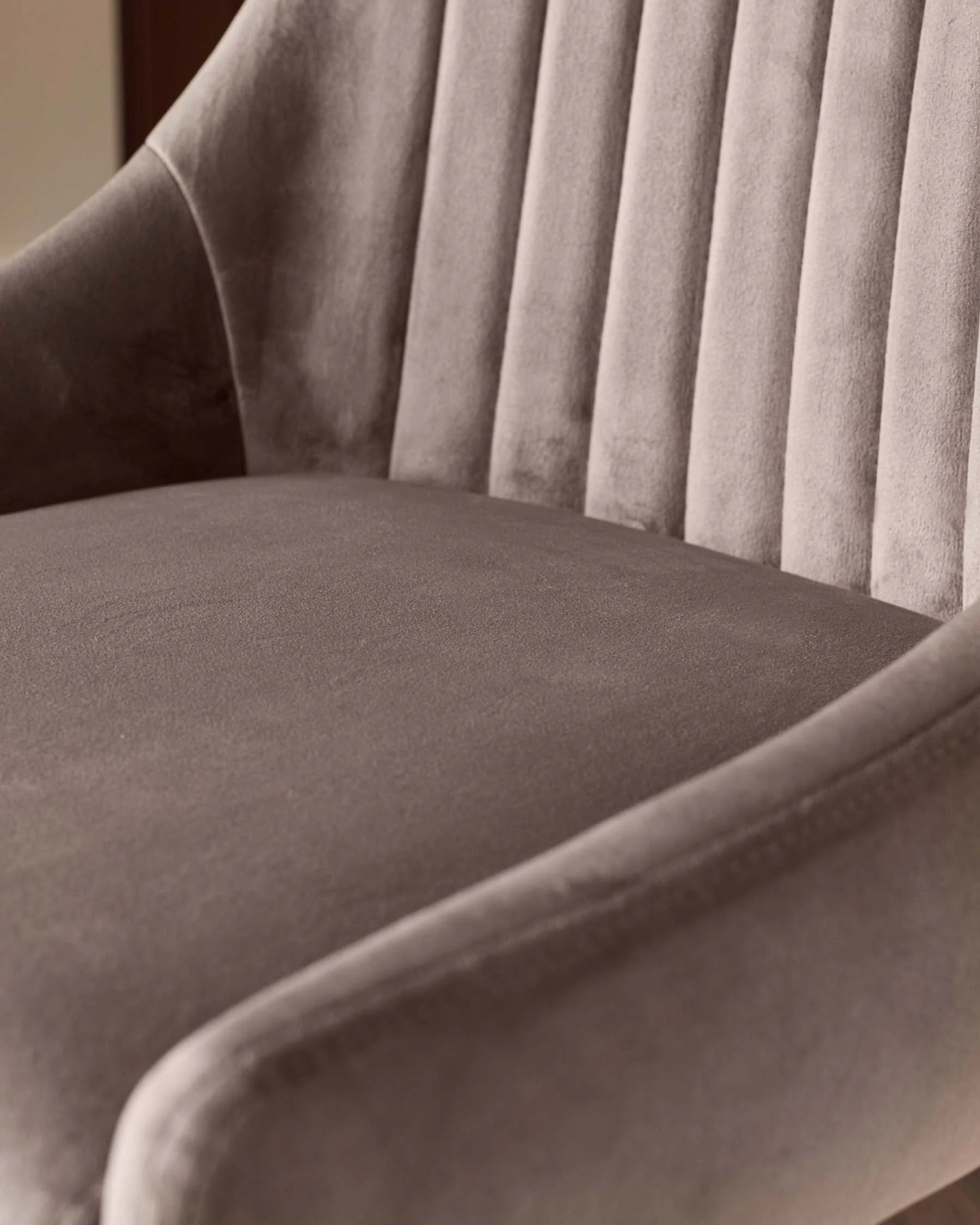 Blakely mocha velvet bar stool - Image 8