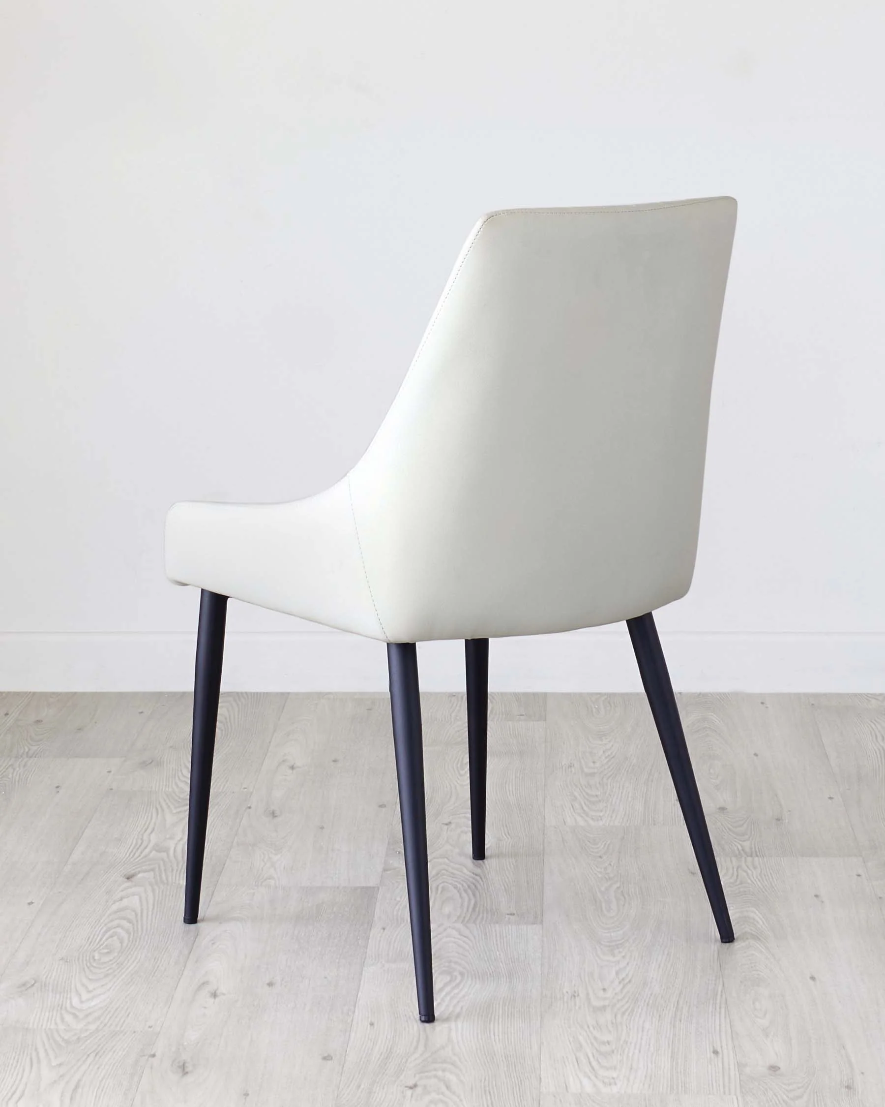 Blakely Light Grey Faux Leather Dining Chair - Image 6