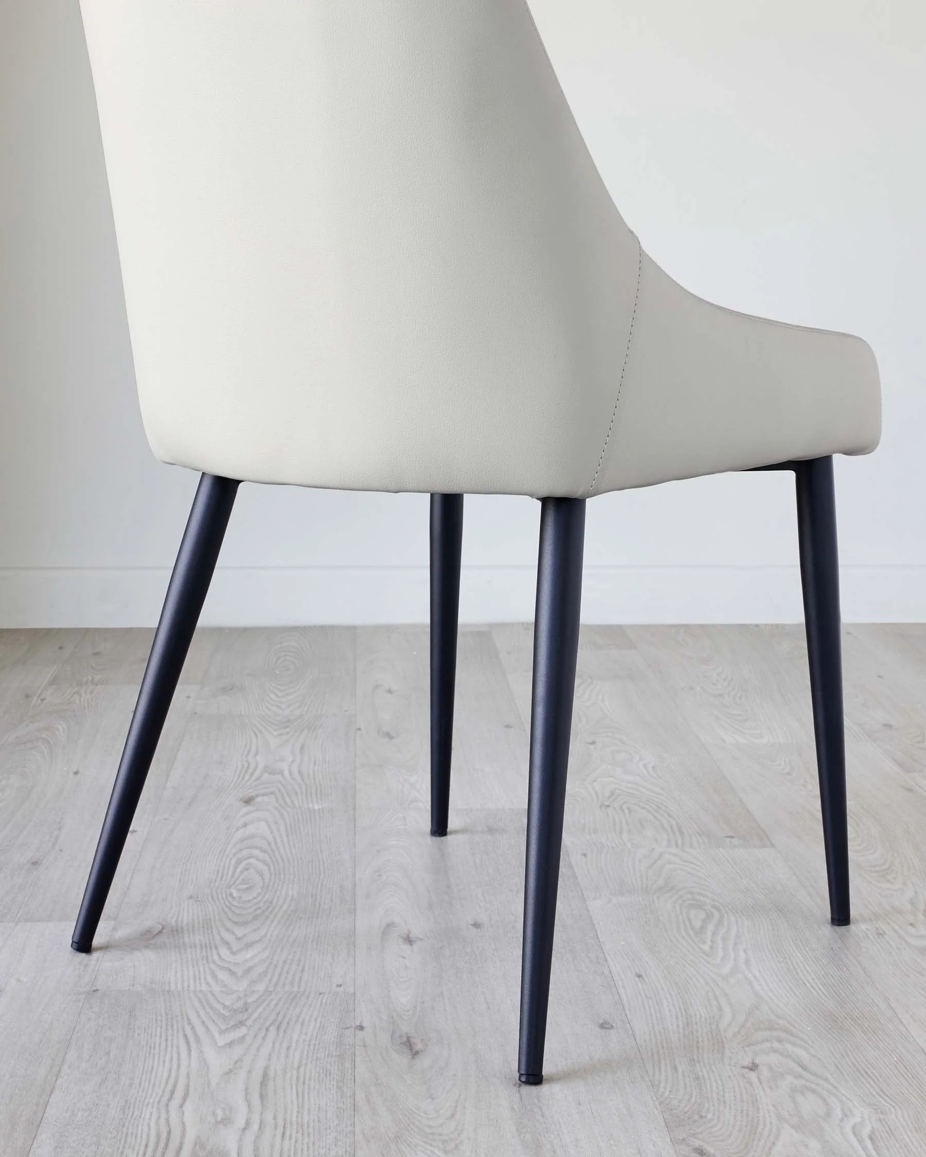 Blakely Light Grey Faux Leather Dining Chair - Image 7