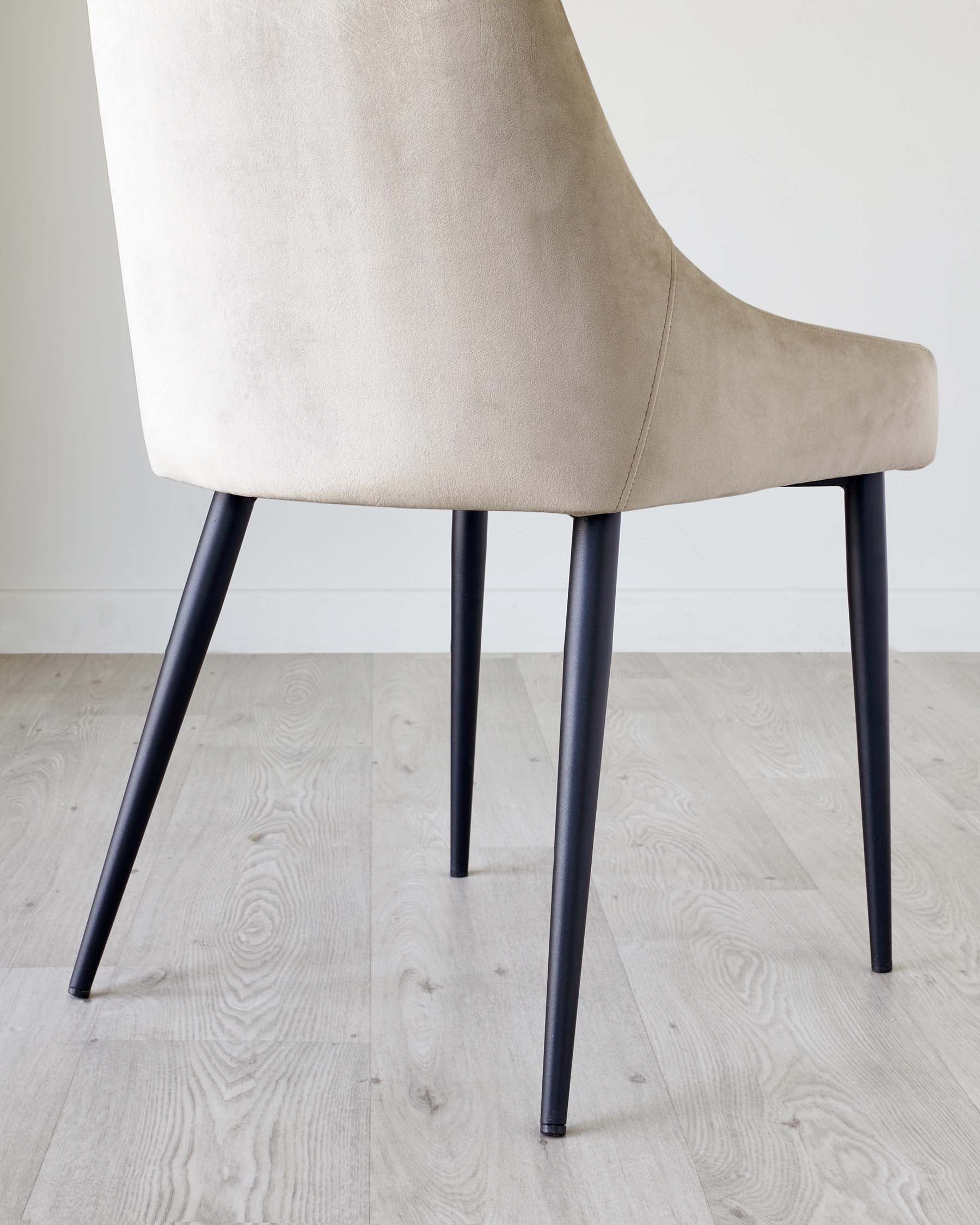 Blakely Champagne Velvet Dining Chair - Image 3