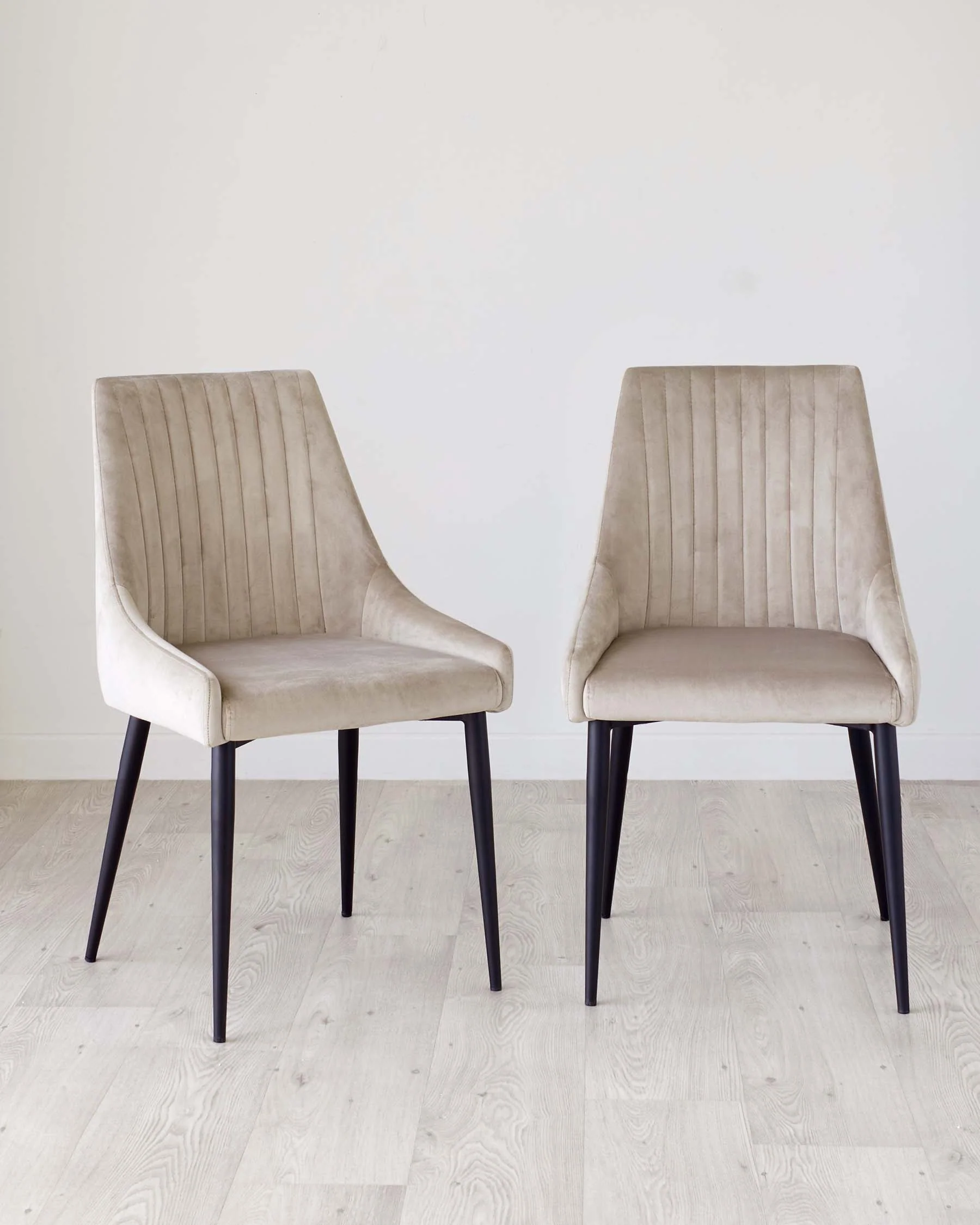 Blakely Champagne Velvet Dining Chair - Image 4