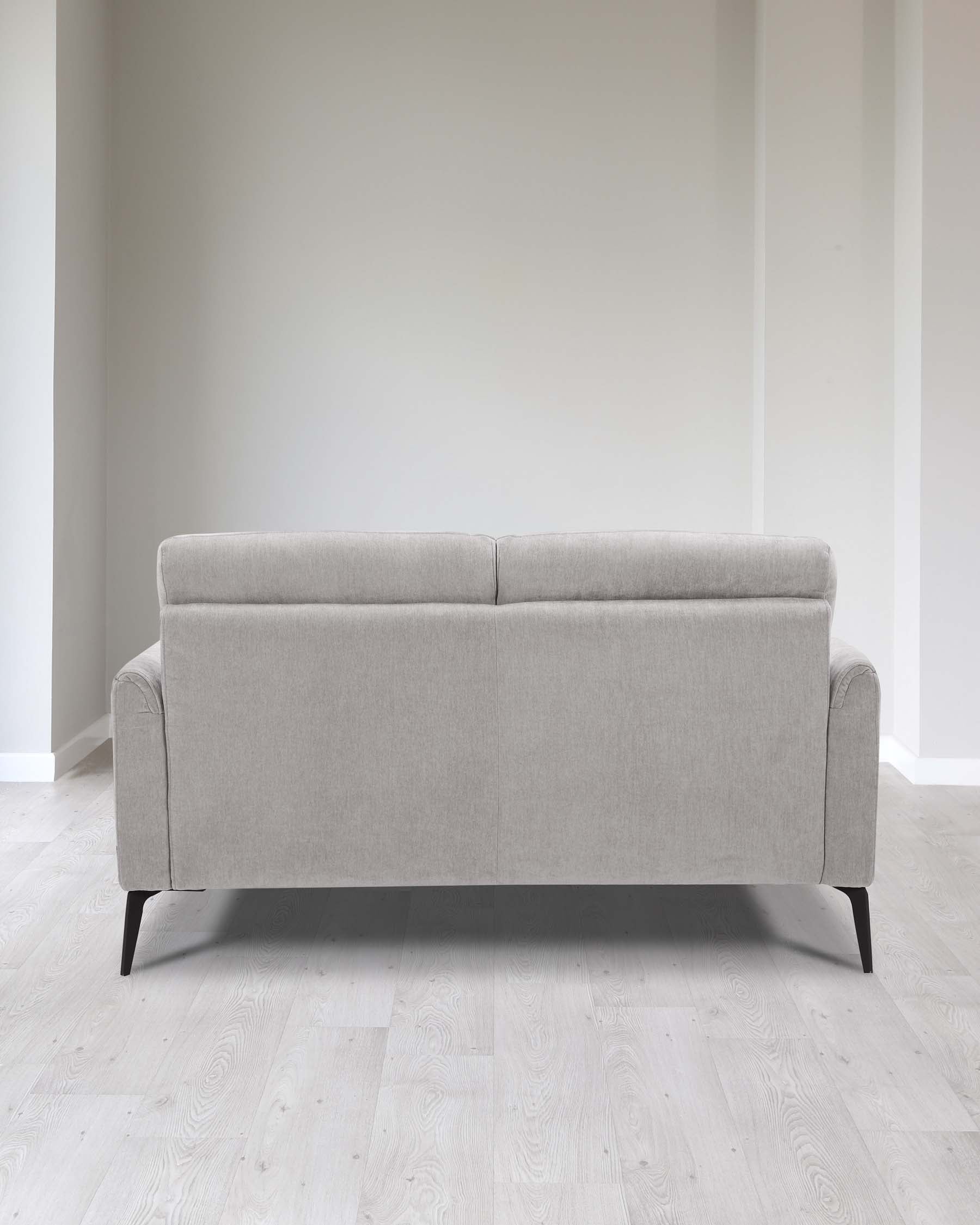 Brooks Light Grey Fabric Pleat 2 Seater Sofa - Image 7