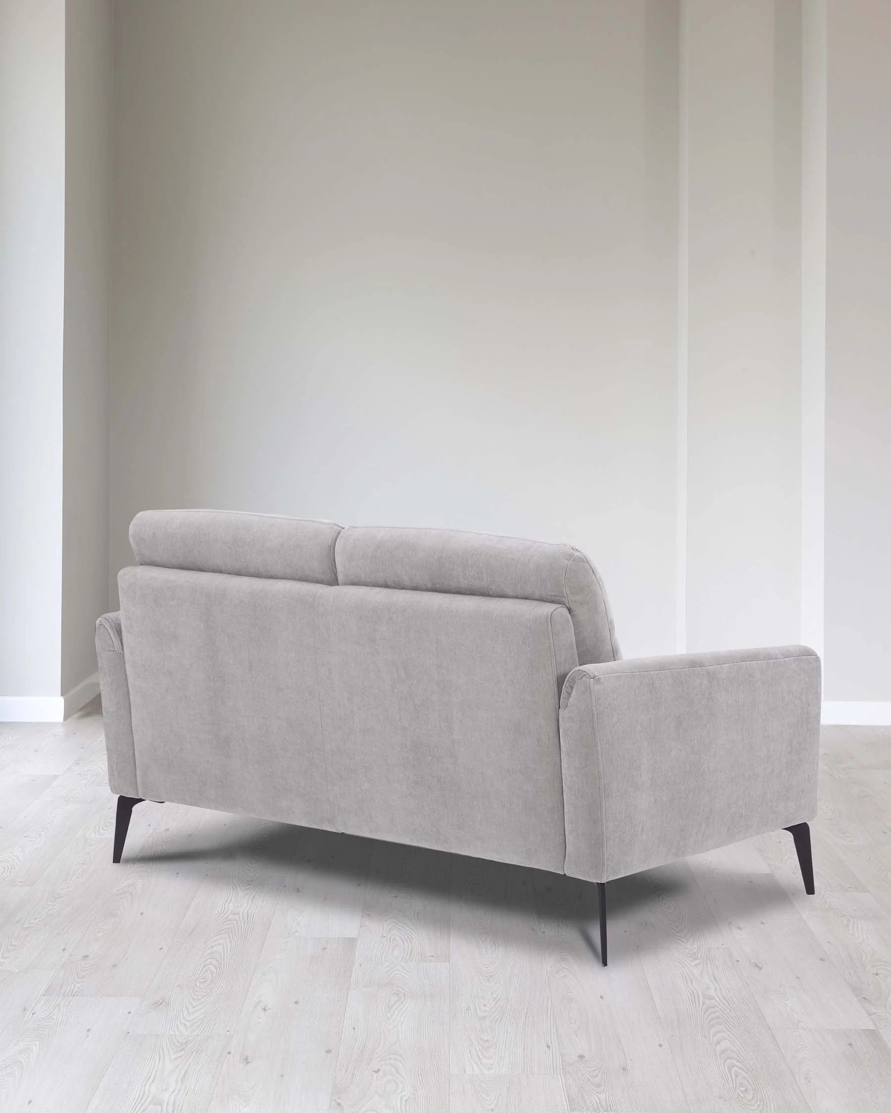 Brooks Light Grey Fabric Pleat 2 Seater Sofa - Image 8