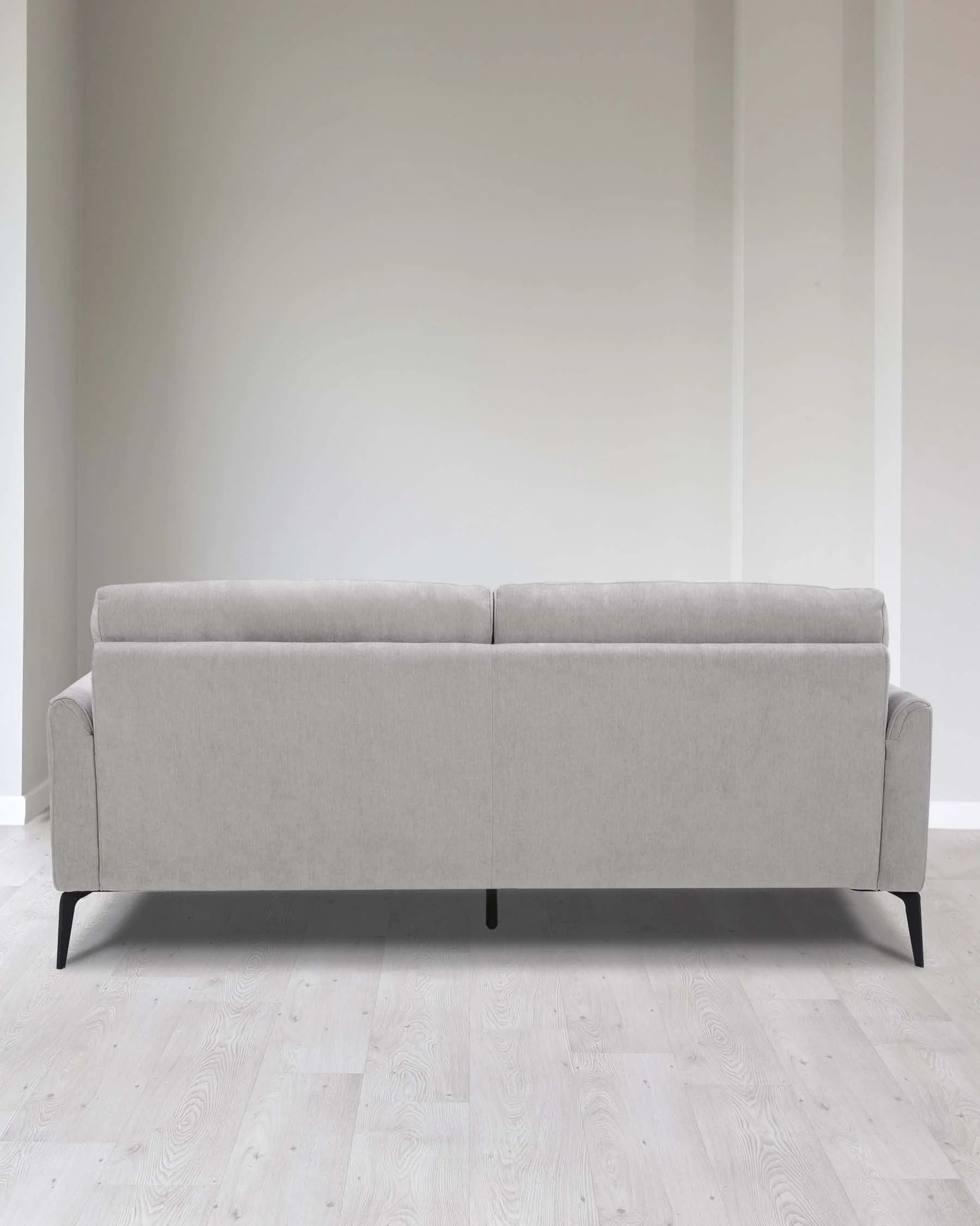 Brooks Light Grey Fabric Pleat 3 Seater Sofa - Image 10