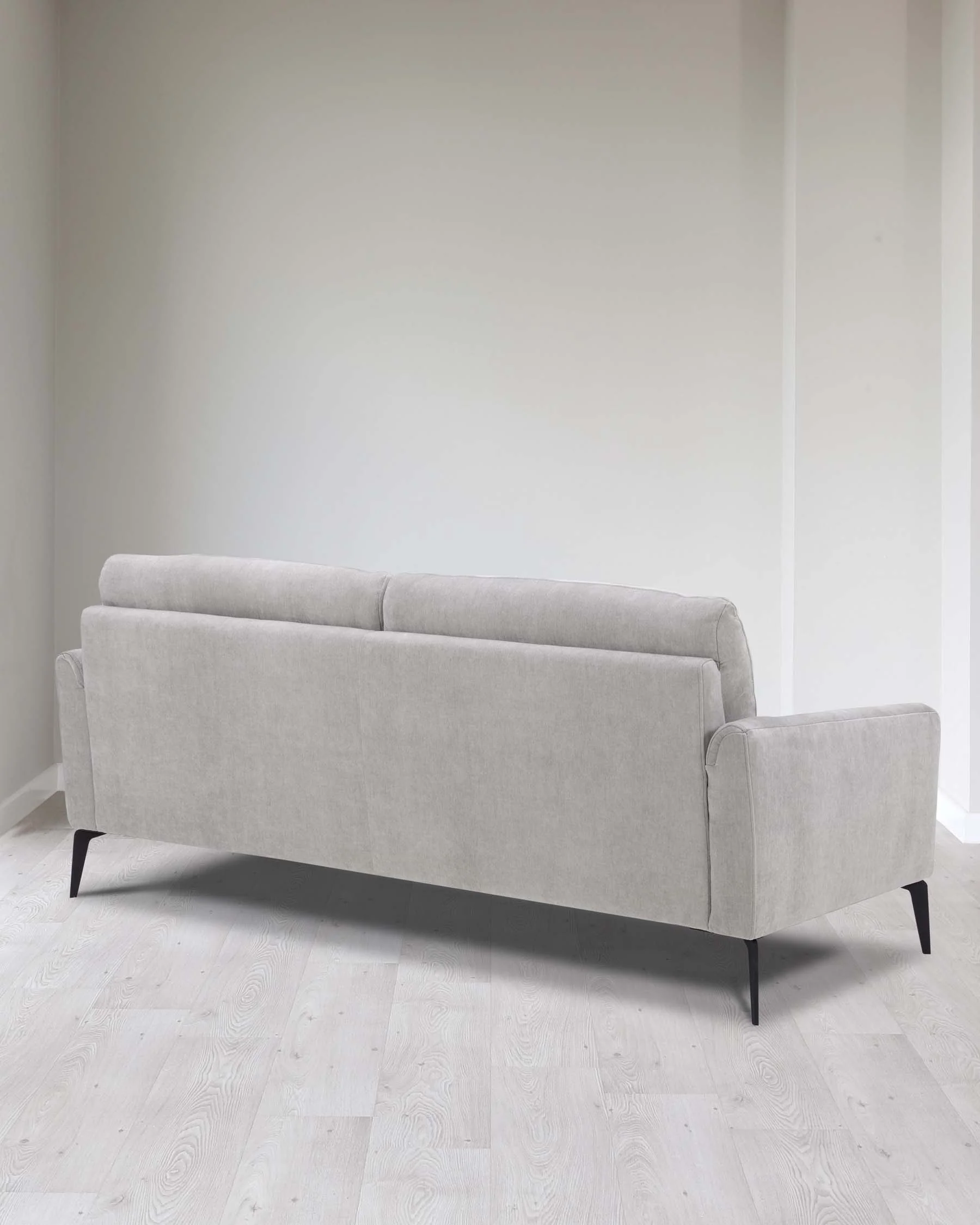 Brooks Light Grey Fabric Pleat 3 Seater Sofa - Image 11