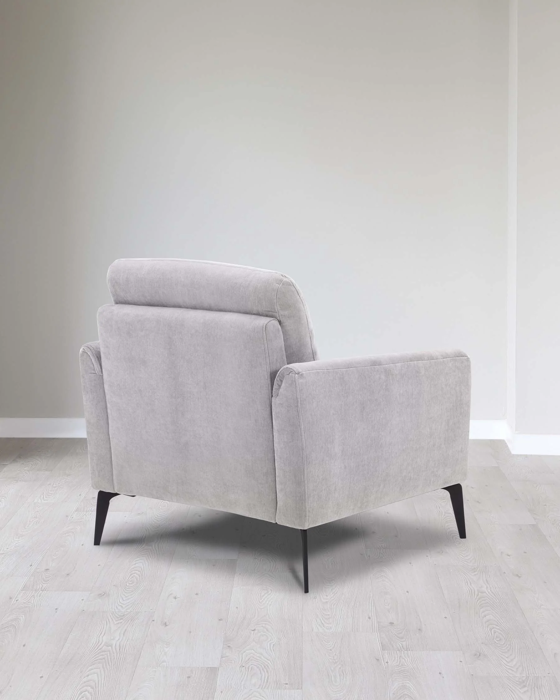 Brooks Light Grey Fabric Armchair - Image 9