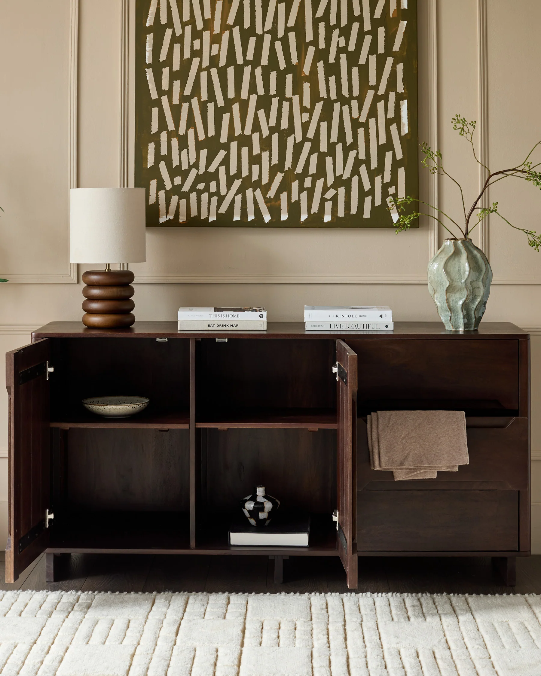 Bryce dark mango wood sideboard - Image 3