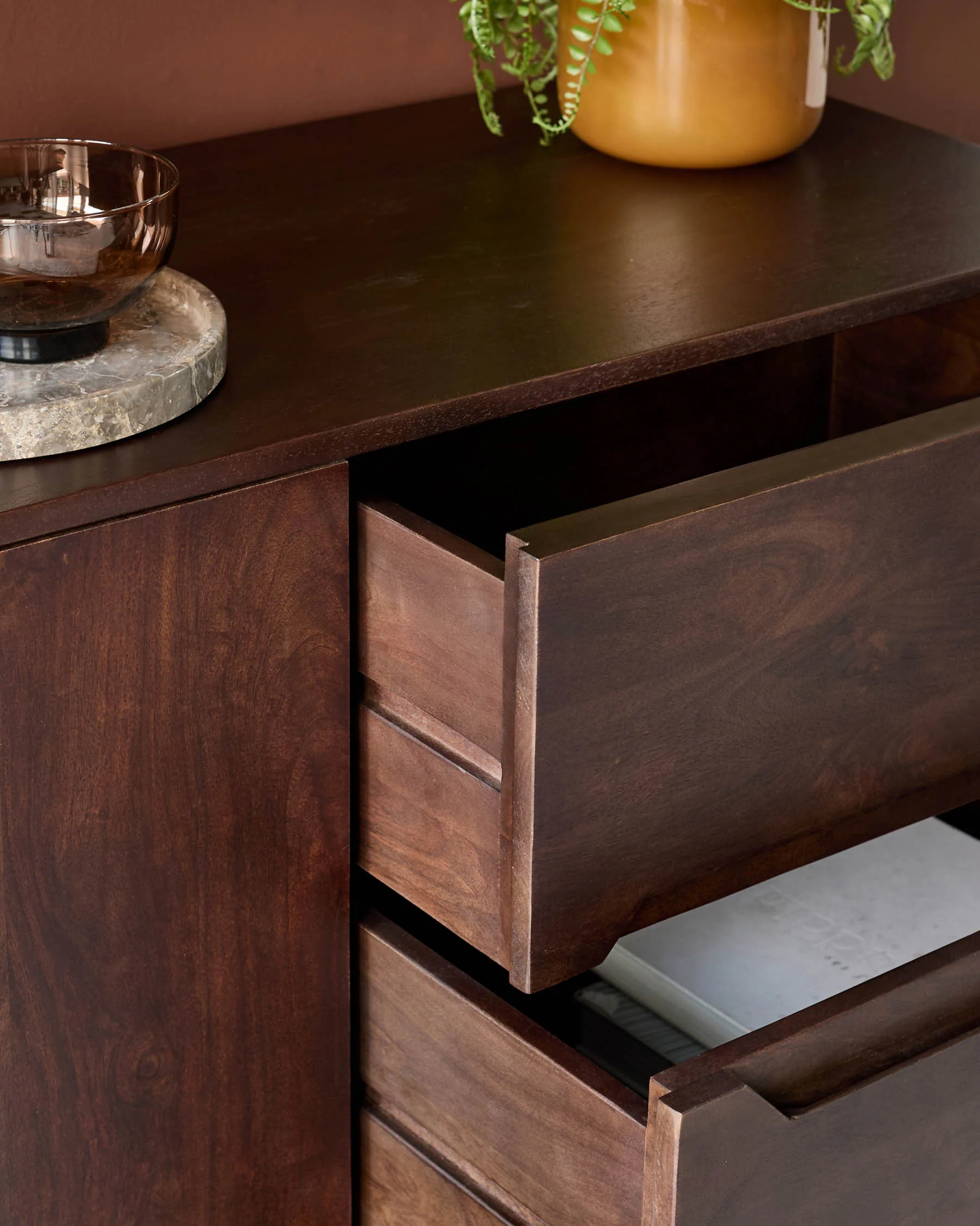 Bryce dark mango wood sideboard - Image 8