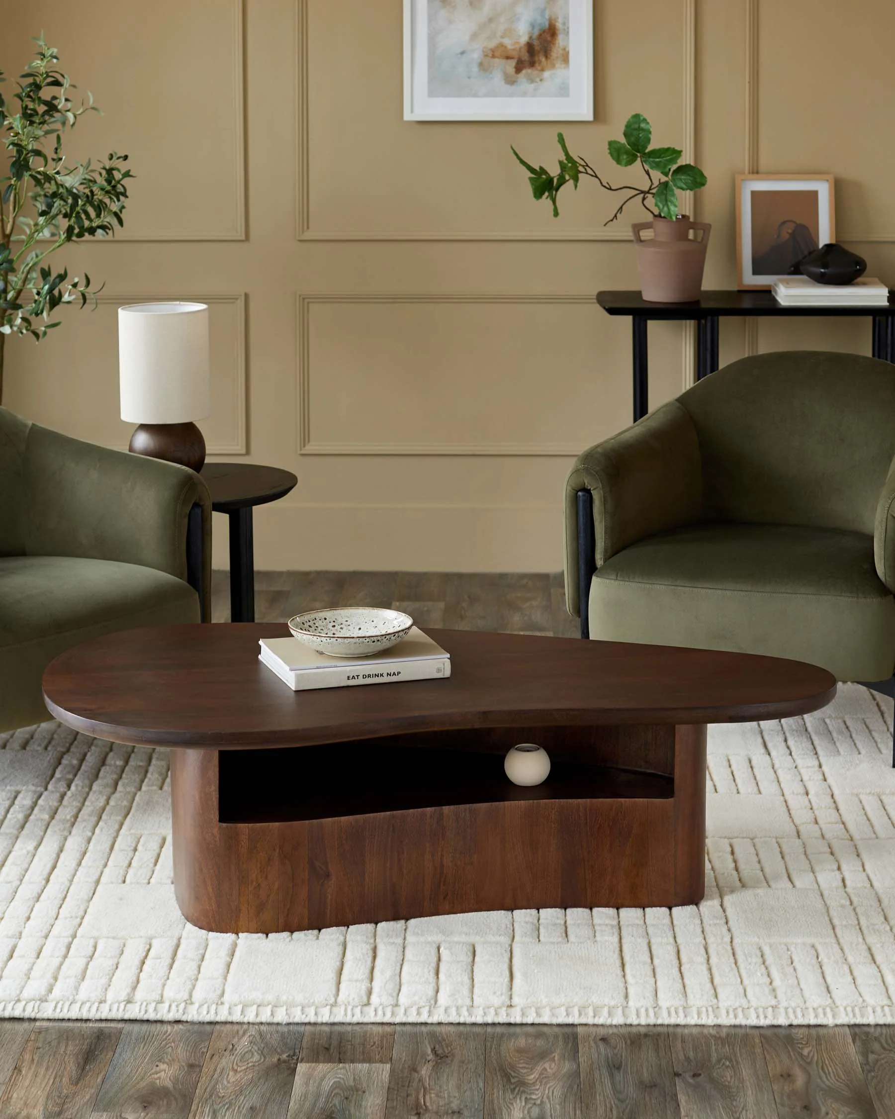 Burleigh dark mango wood coffee table - Image 3
