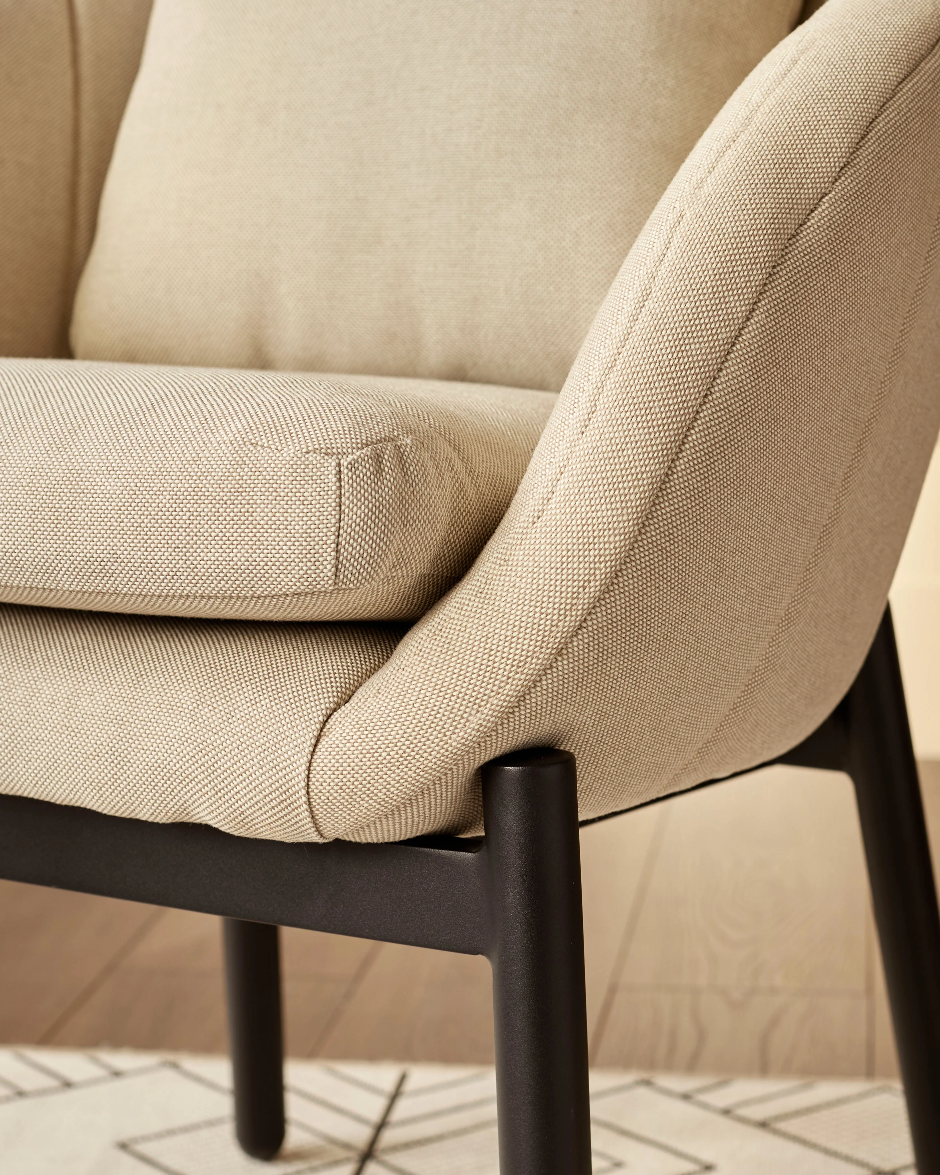 Camilo natural garden dining chair - Image 5