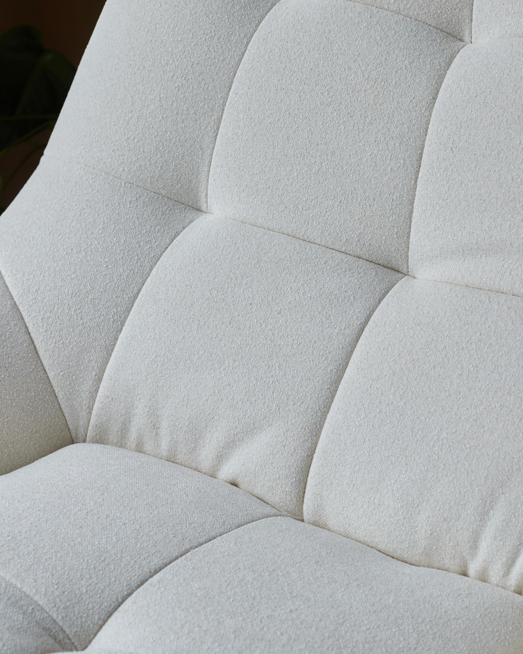 Canio Ivory Boucle Accent Chair - Image 2
