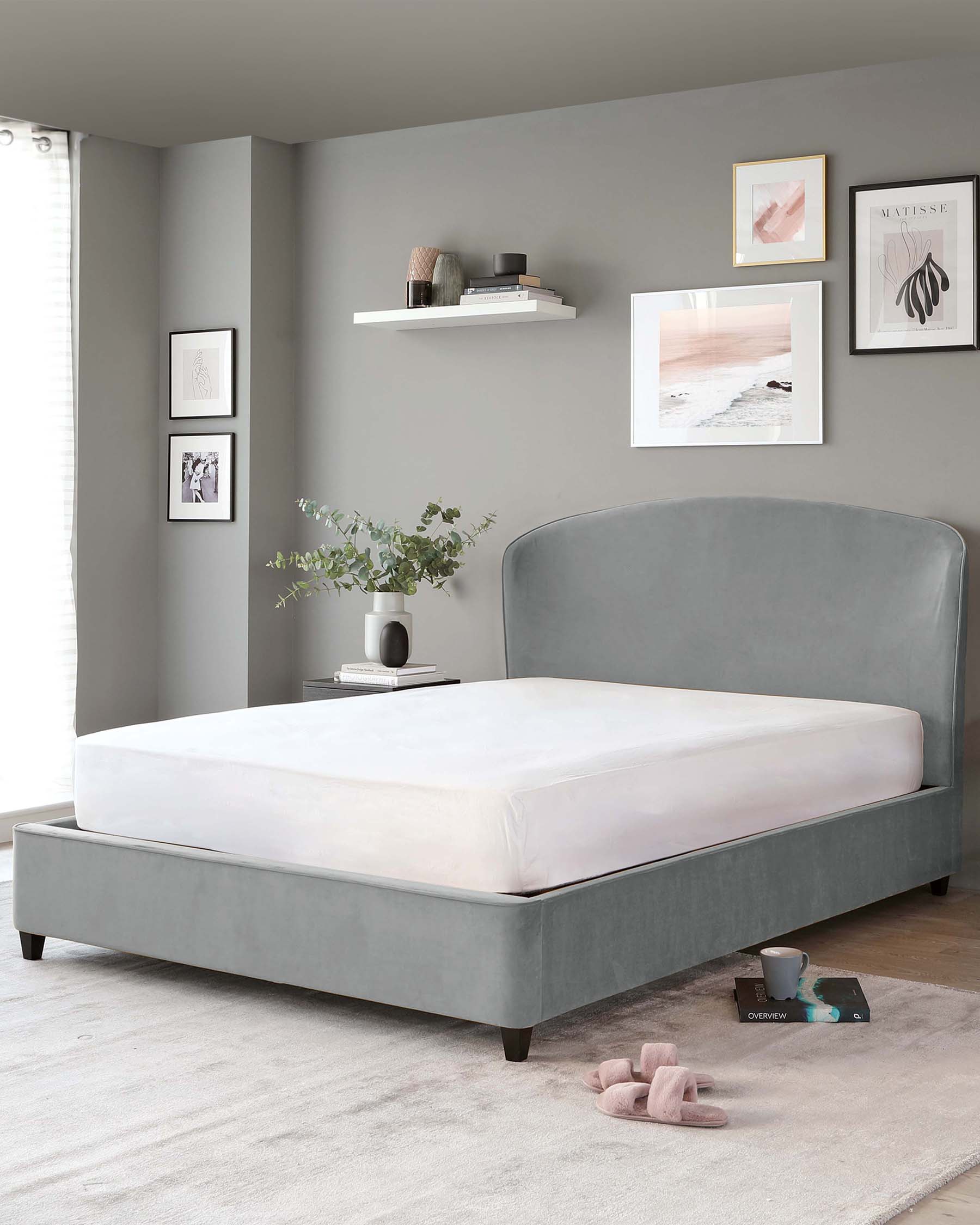 Carina Light Grey Velvet King Size Ottoman Storage Bed - Image 3