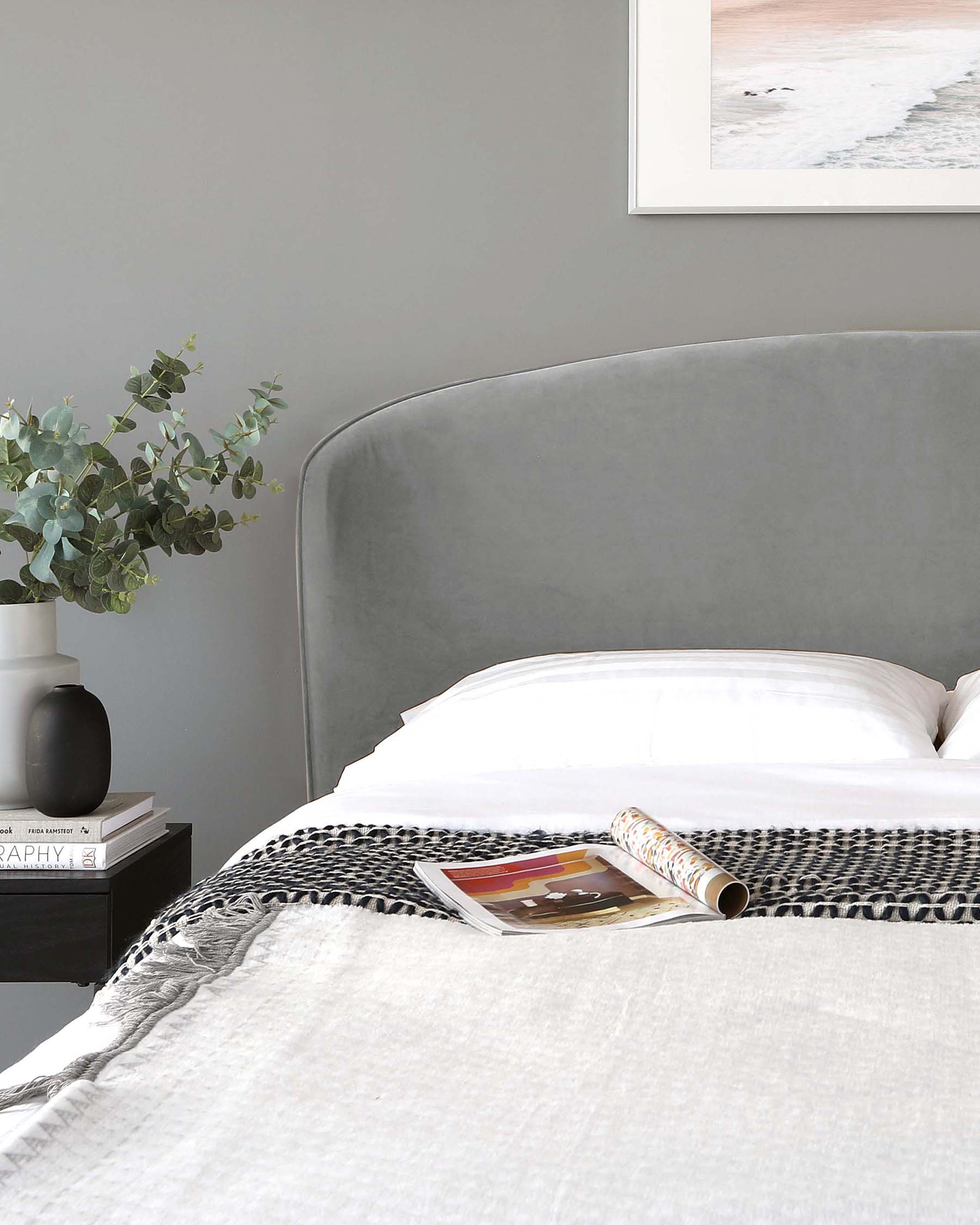 Carina Light Grey Velvet King Size Ottoman Storage Bed - Image 7