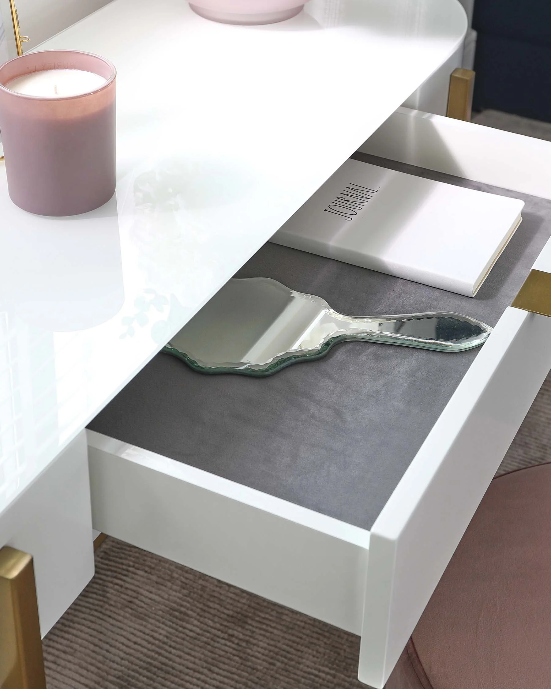 Carmen White Dressing Table - Image 4