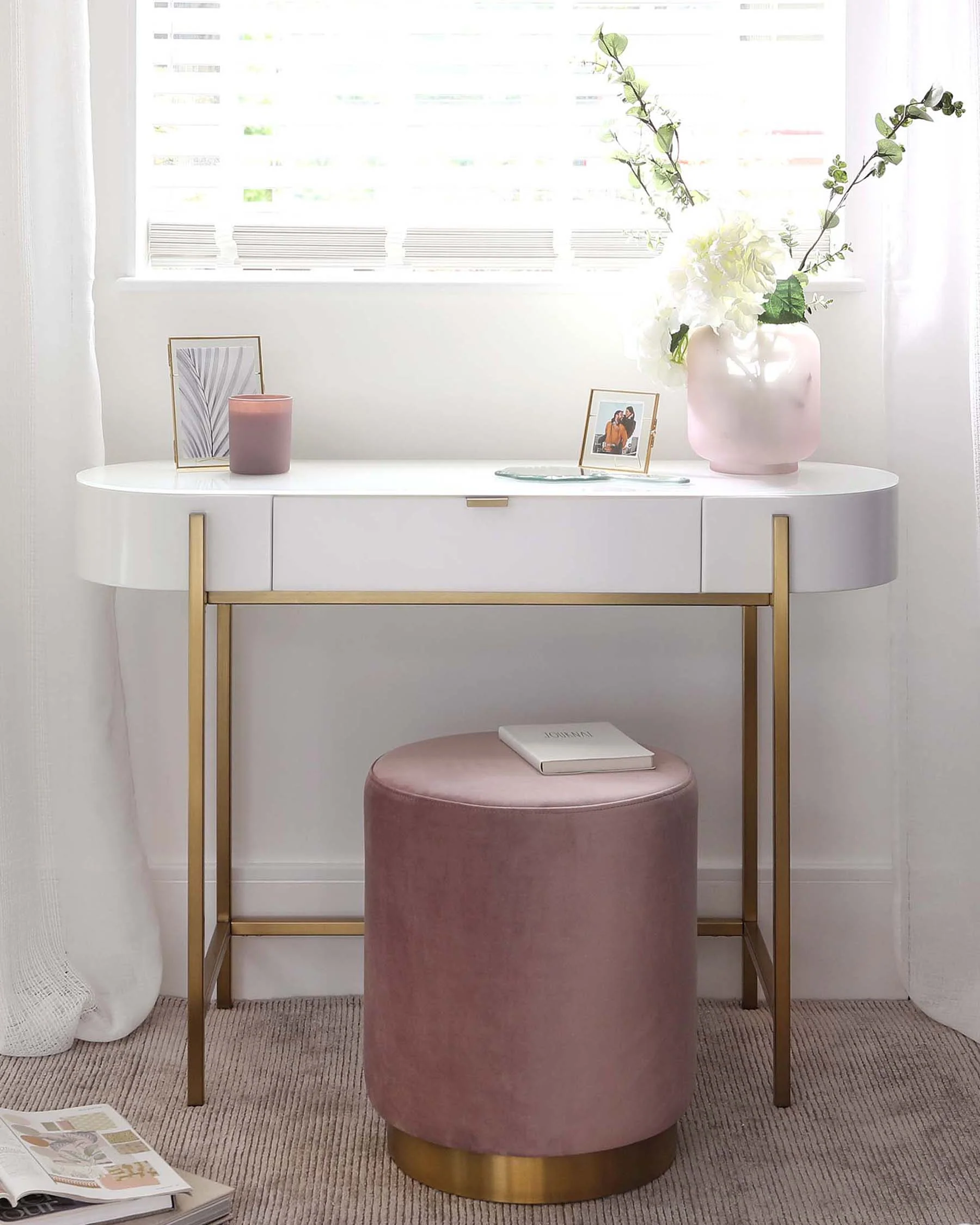 Carmen White Dressing Table - Image 9