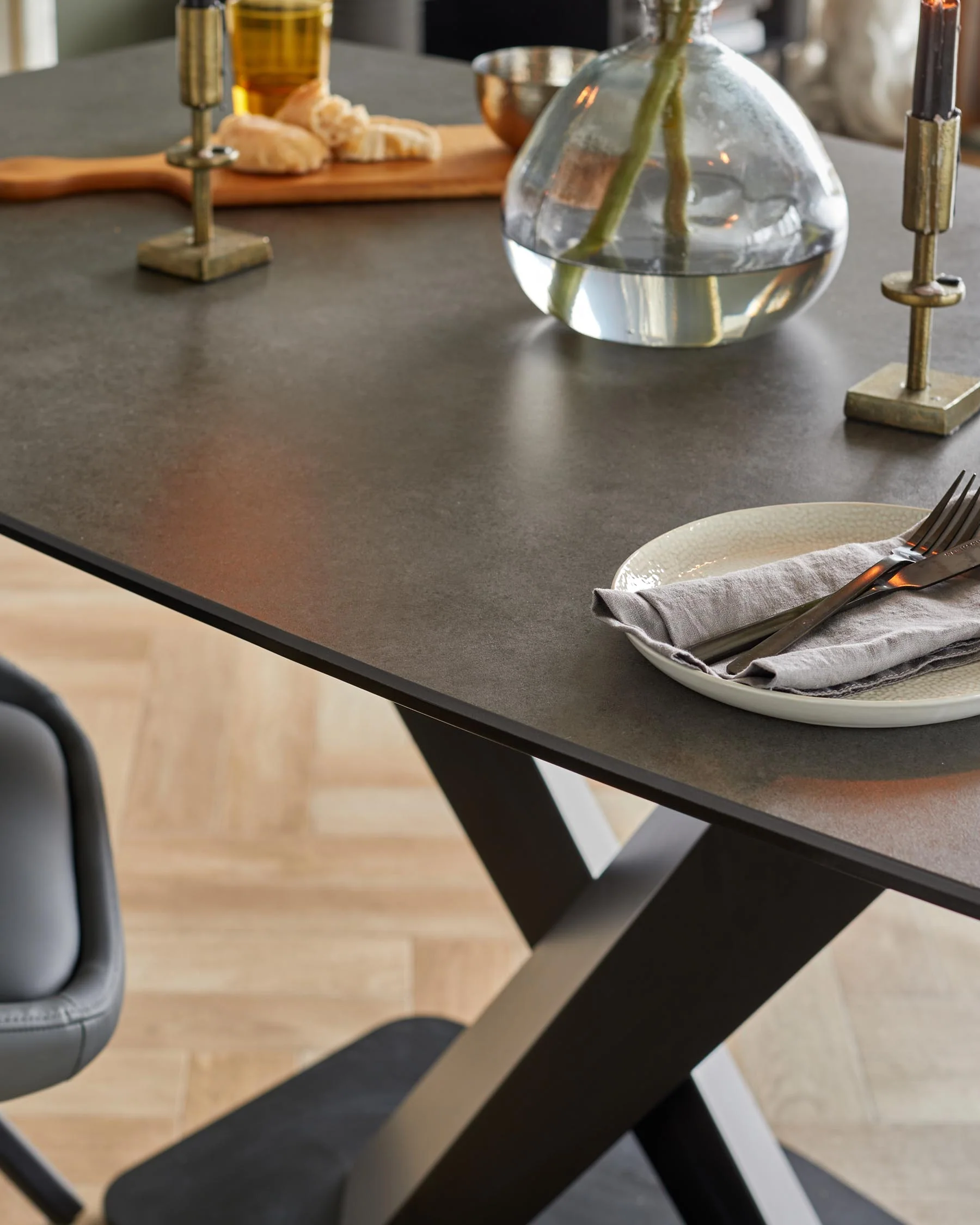 Carter 6 seater table and 6 Cleo dining chairs set - Image 7