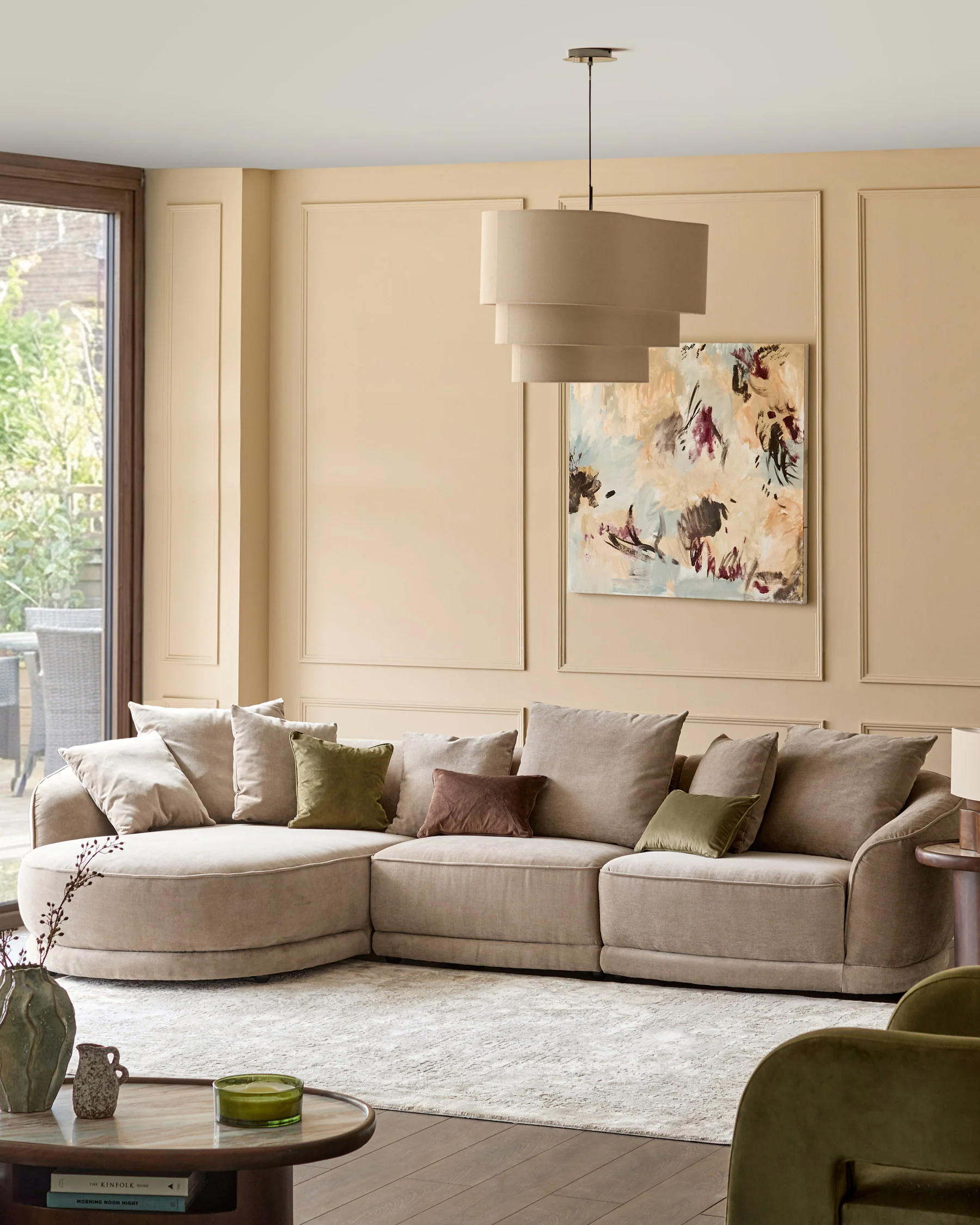Caspian mink chenille single sofa module - Image 3