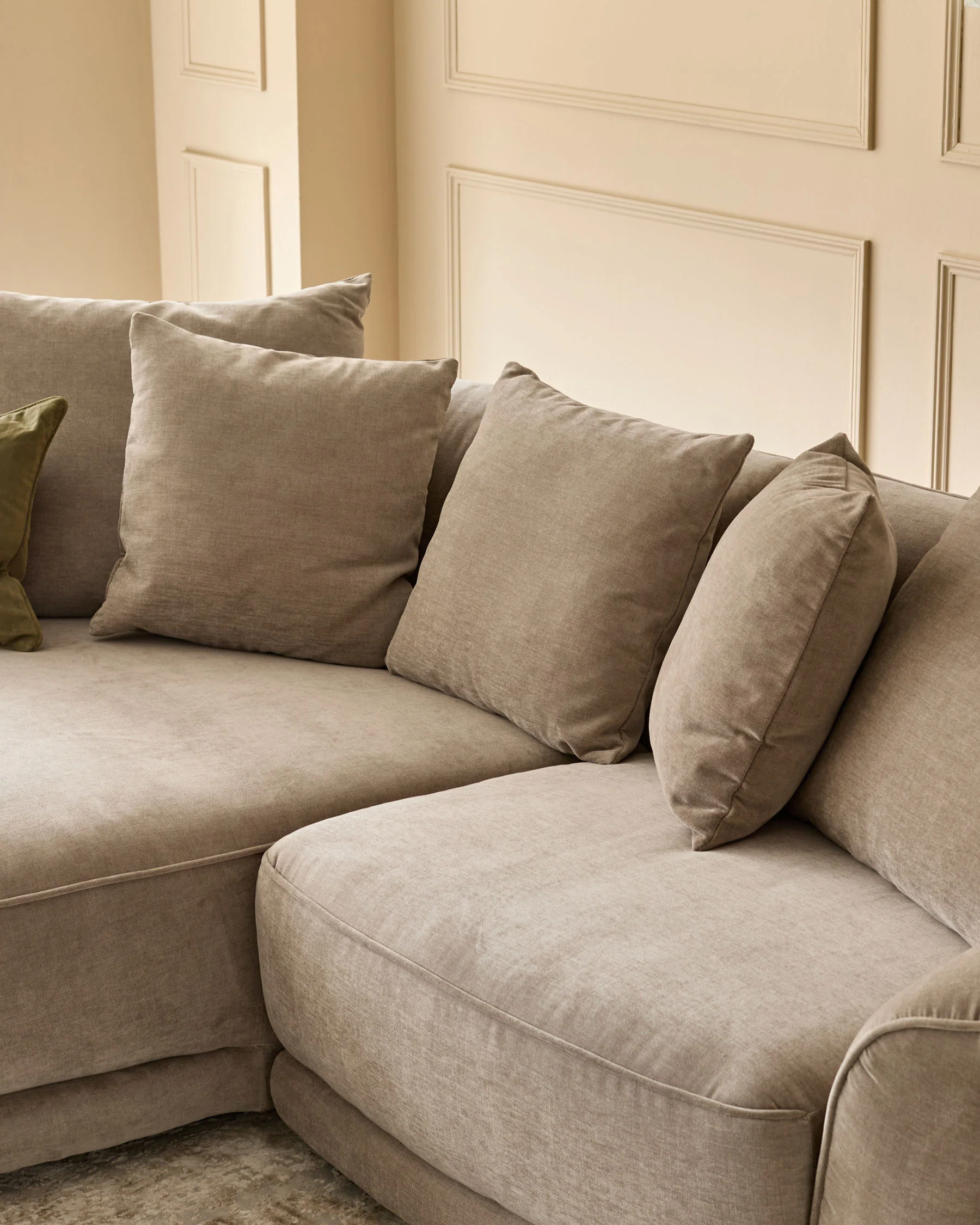 Caspian mink chenille single sofa module - Image 5