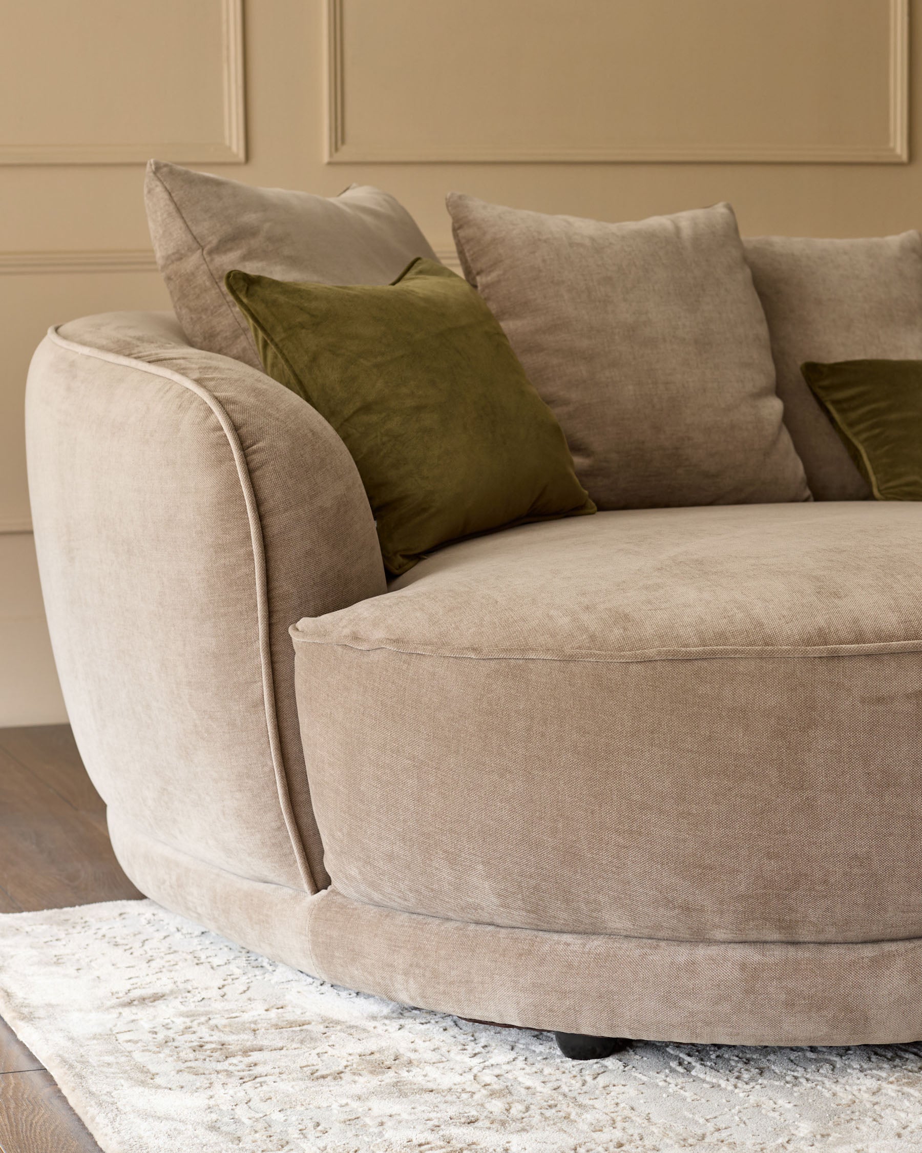 Caspian mink chenille single sofa module - Image 6