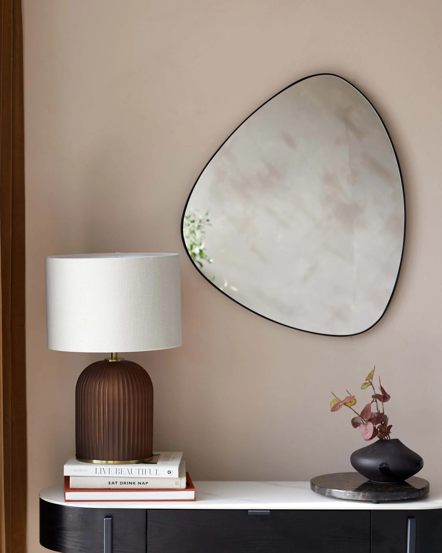 Caspian Small Wall Mirror Black - Image 2