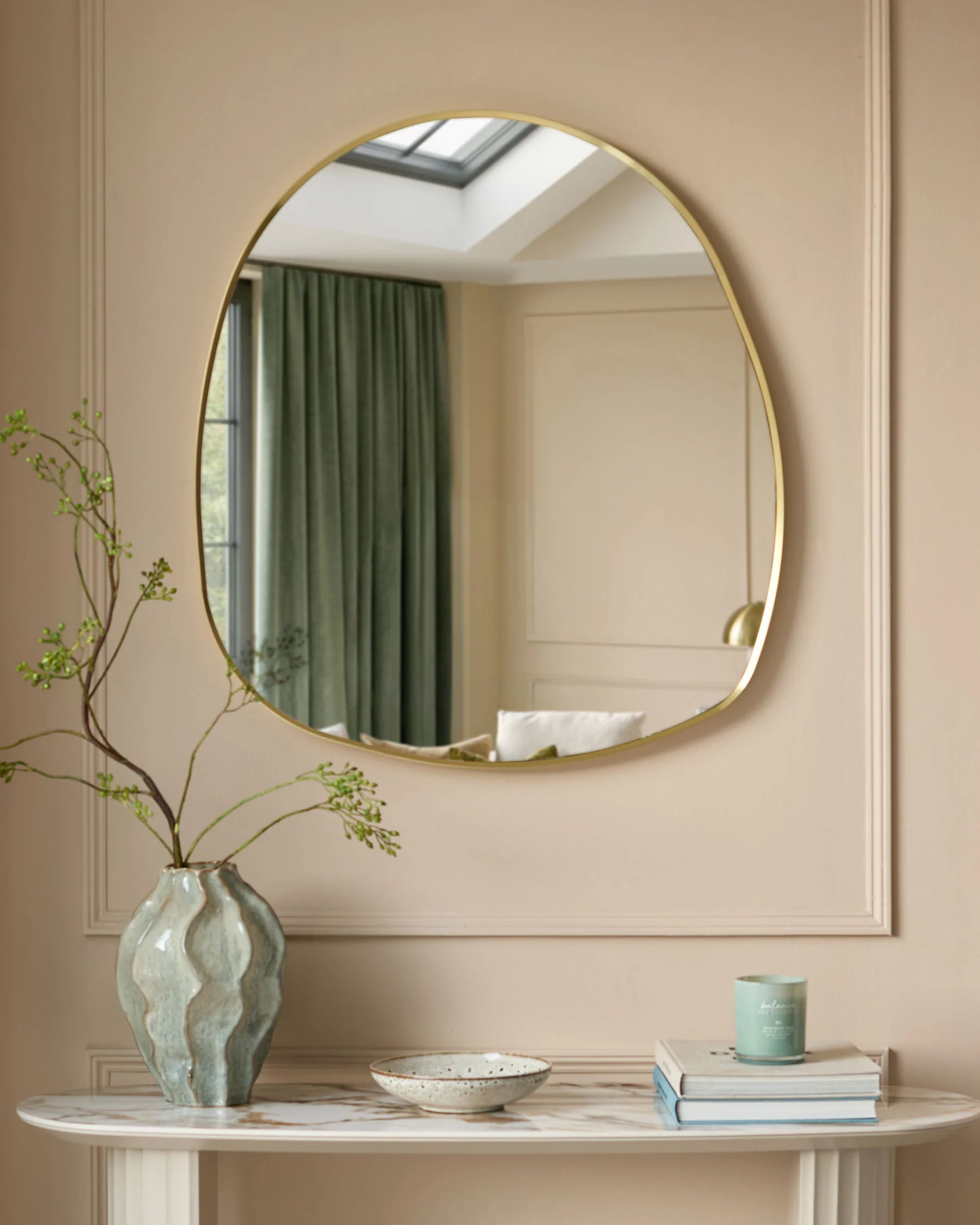 Channing gold pebble wall mirror - Image 2