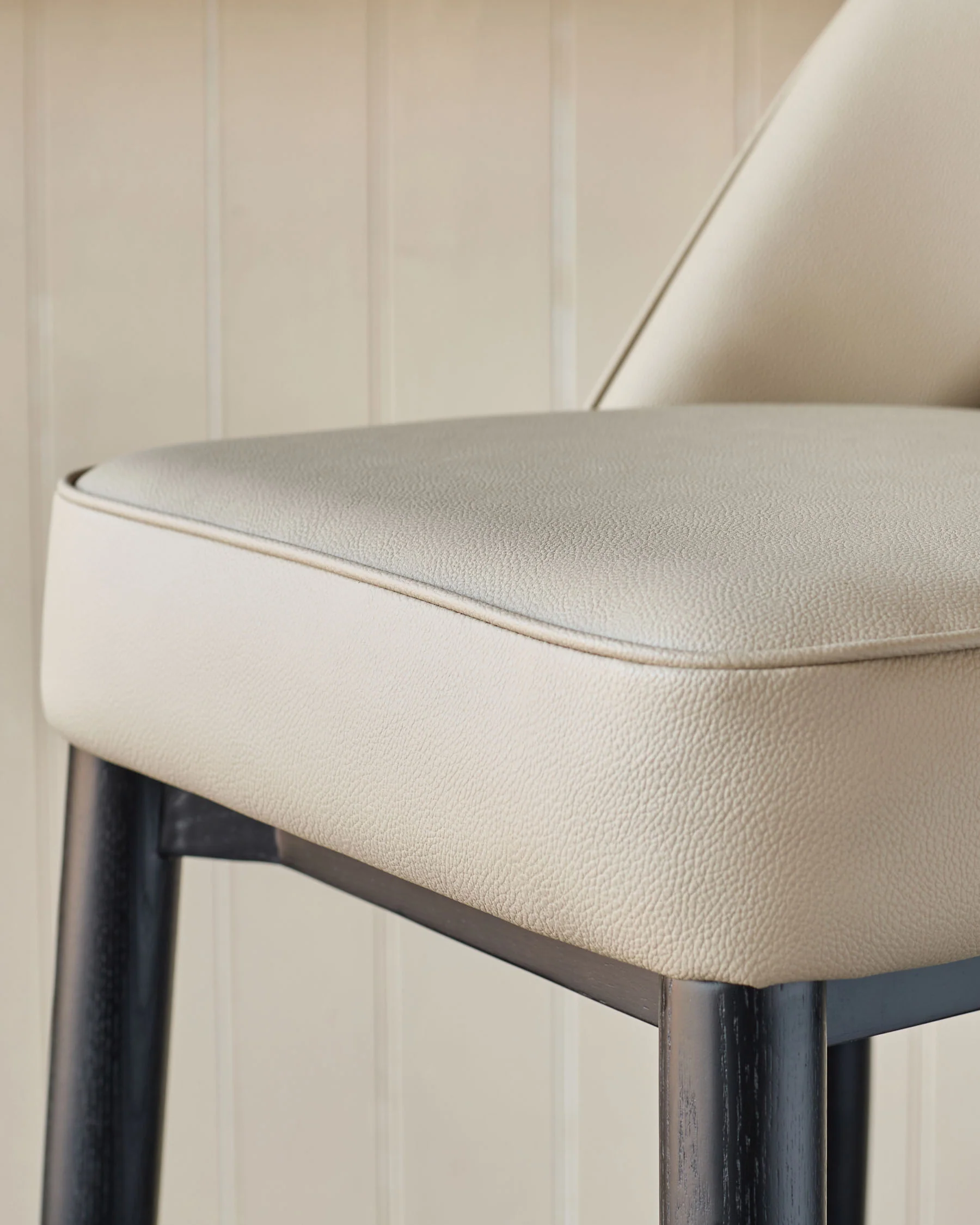 Clover natural faux leather bar stool - Image 8