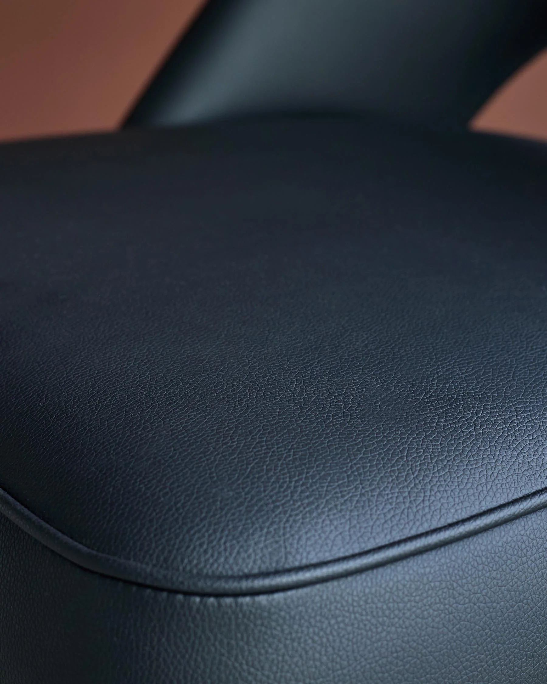 Clover black faux leather dining chair - Image 5