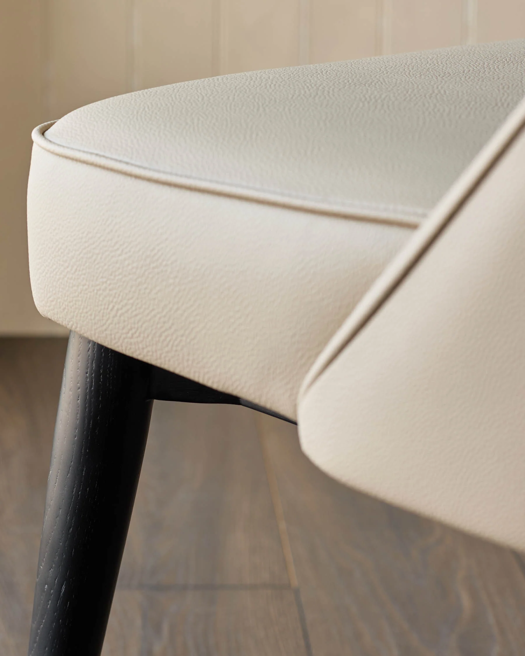 Clover natural faux leather dining chair - Image 6