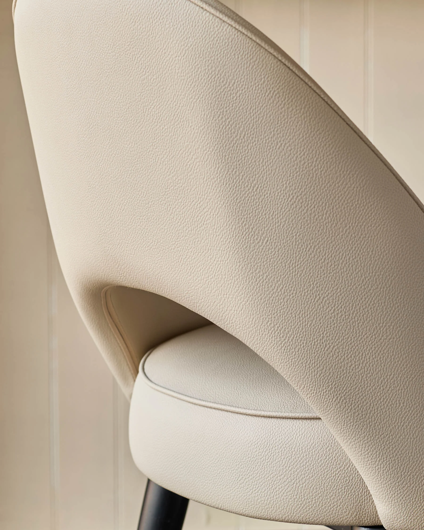 Clover natural faux leather dining chair - Image 7